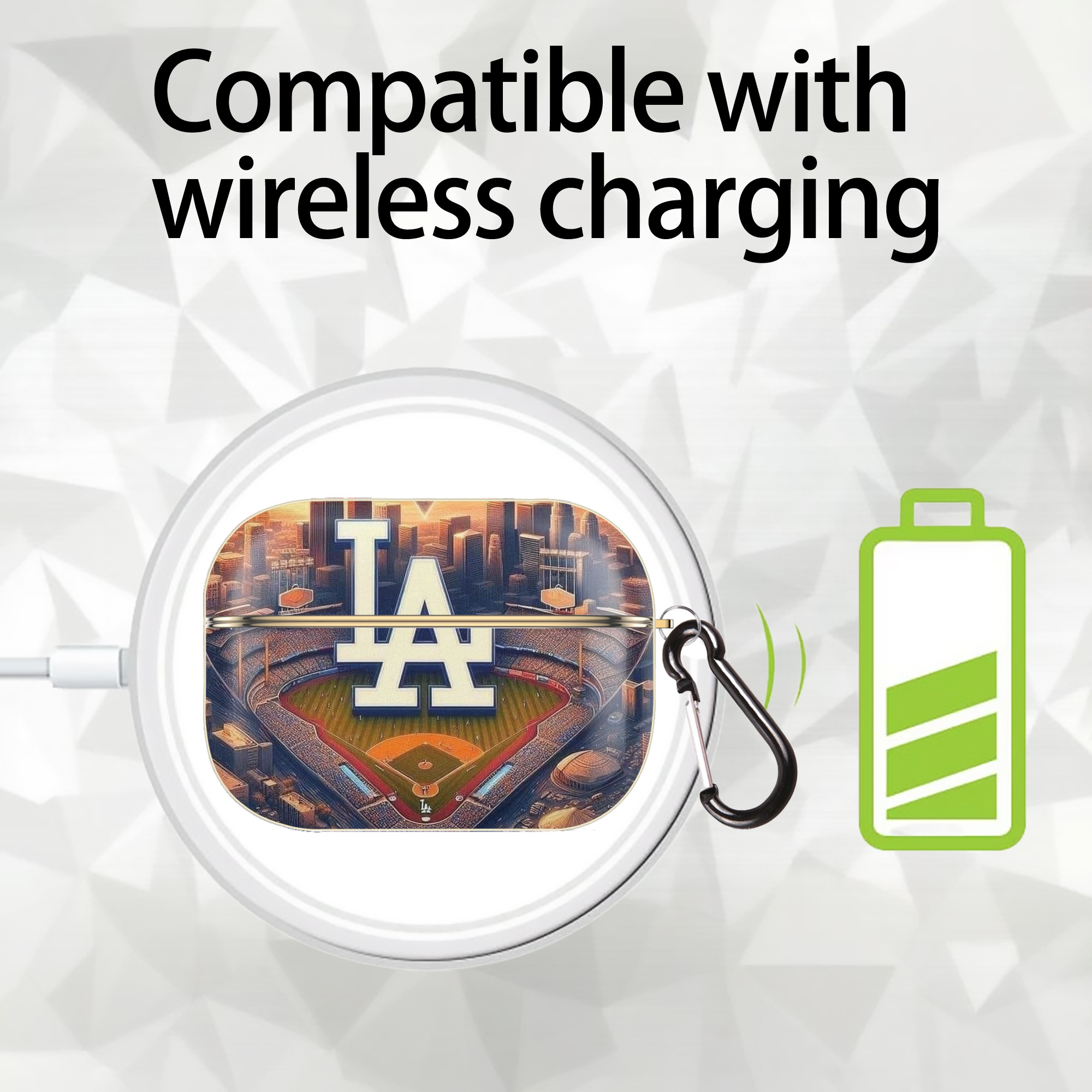  Luxury Gold AirPods Pro Case With Keychain, Flexible PC Material, Full Protection, Precise Cutouts, Anti-Fingerprint, Washable, Durable Design