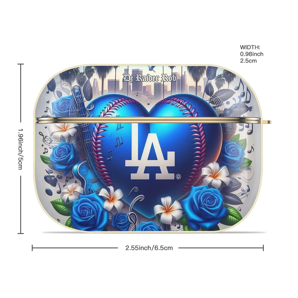  Luxury Gold AirPods Pro Case With Keychain, Flexible PC Material, Full Protection, Precise Cutouts, Anti-Fingerprint, Washable, Durable Design