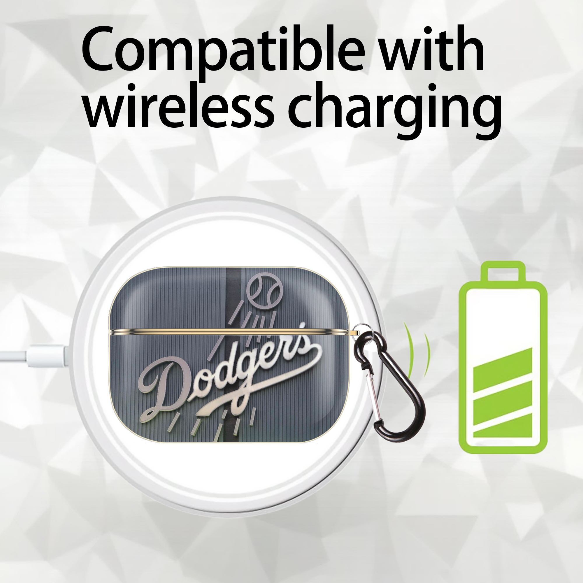  Luxury Gold AirPods Pro Case With Keychain, Flexible PC Material, Full Protection, Precise Cutouts, Anti-Fingerprint, Washable, Durable Design