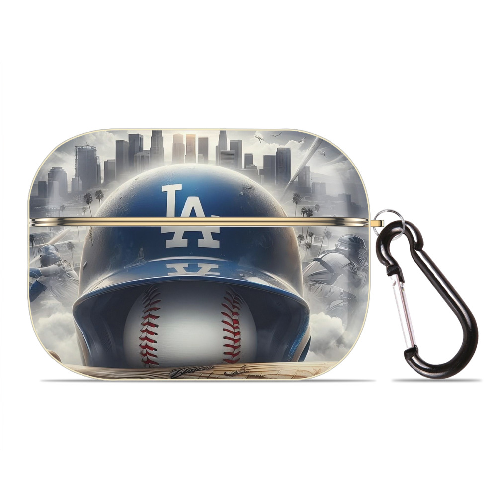  Luxury Gold AirPods Pro Case With Keychain, Flexible PC Material, Full Protection, Precise Cutouts, Anti-Fingerprint, Washable, Durable Design