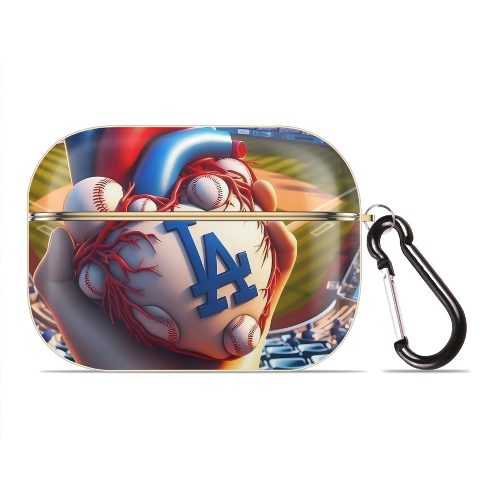  Luxury Gold AirPods Pro Case With Keychain, Flexible PC Material, Full Protection, Precise Cutouts, Anti-Fingerprint, Washable, Durable Design