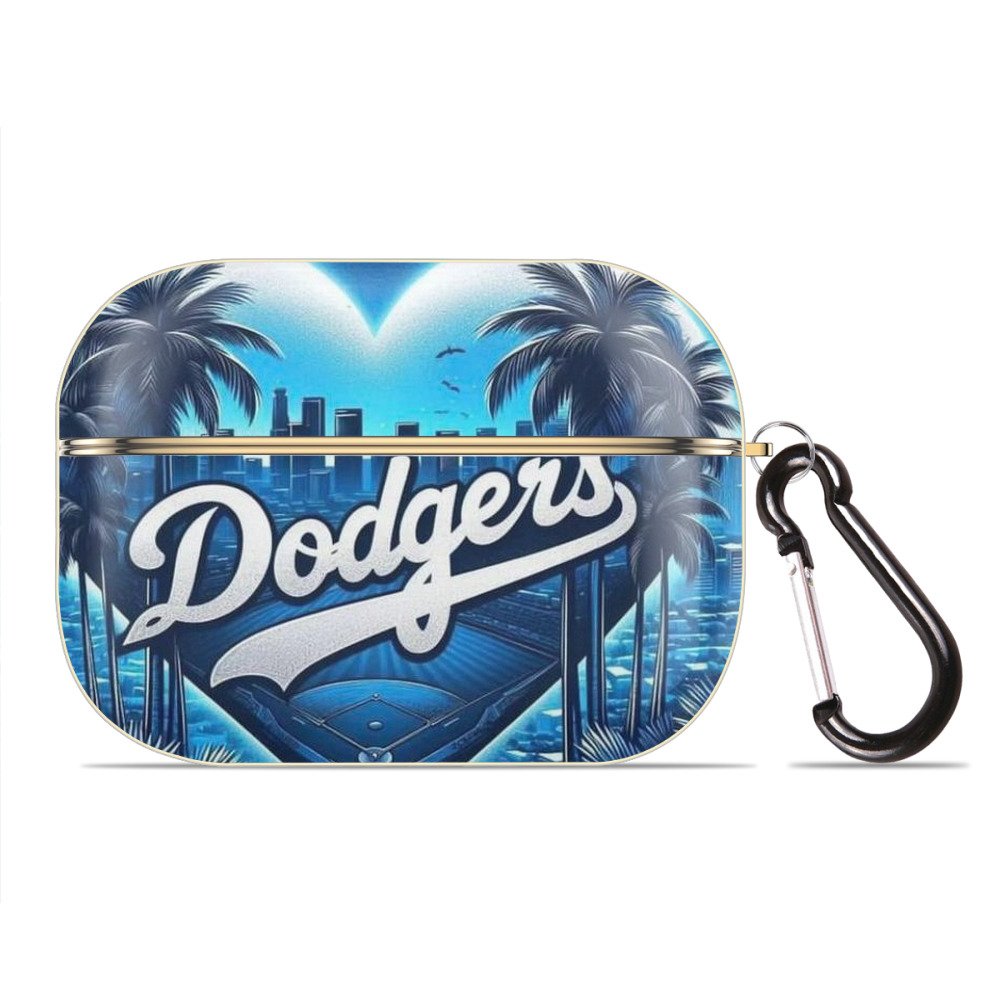  Luxury Gold AirPods Pro Case With Keychain, Flexible PC Material, Full Protection, Precise Cutouts, Anti-Fingerprint, Washable, Durable Design