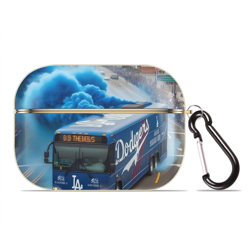  Luxury Gold AirPods Pro Case With Keychain, Flexible PC Material, Full Protection, Precise Cutouts, Anti-Fingerprint, Washable, Durable Design