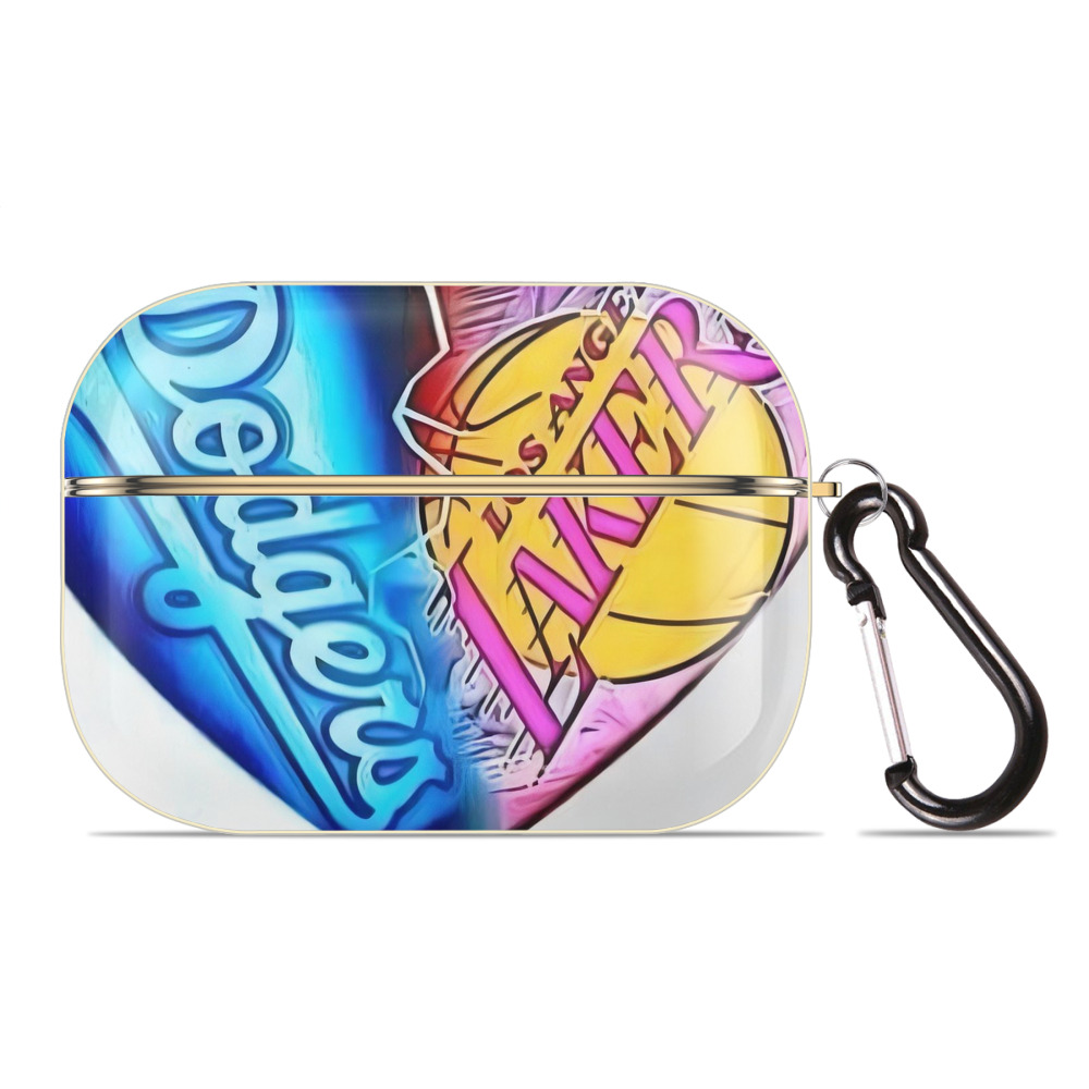  Luxury Gold AirPods Pro Case With Keychain, Flexible PC Material, Full Protection, Precise Cutouts, Anti-Fingerprint, Washable, Durable Design