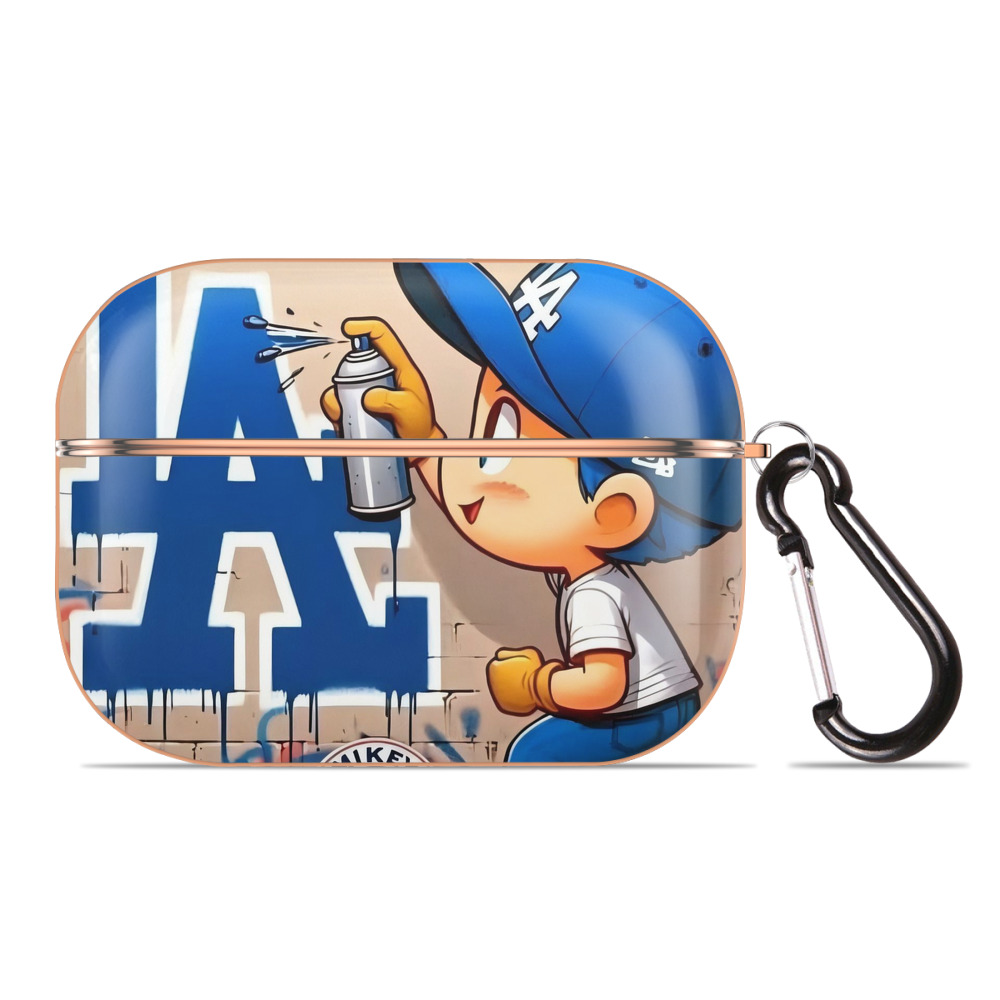  AirPods Pro Protective Case Rose Gold, Flexible PC Material, Precise Fit, Anti-Slip Cover, Full Protection, Fingerprint Resistant, Washable With Keychain