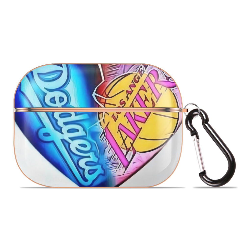  AirPods Pro Protective Case Rose Gold, Flexible PC Material, Precise Fit, Anti-Slip Cover, Full Protection, Fingerprint Resistant, Washable With Keychain