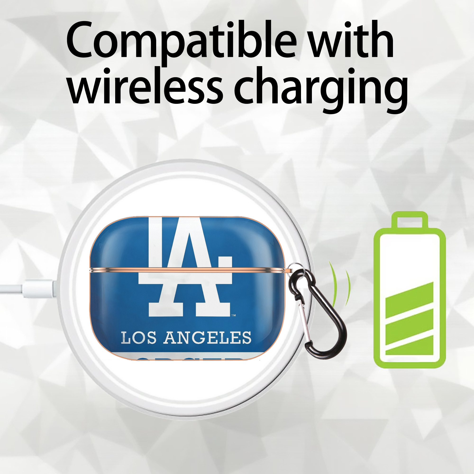  AirPods Pro Protective Case Rose Gold, Flexible PC Material, Precise Fit, Anti-Slip Cover, Full Protection, Fingerprint Resistant, Washable With Keychain