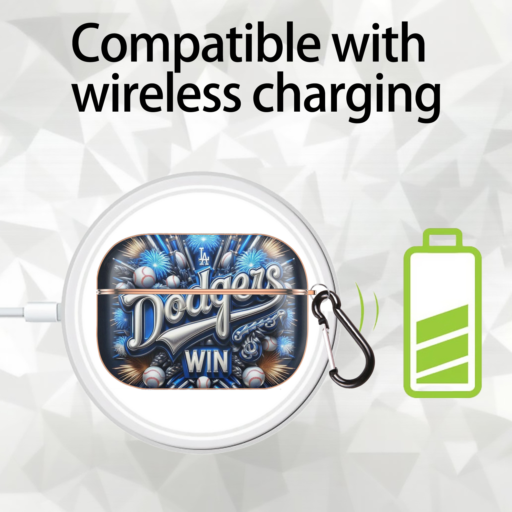  AirPods Pro Protective Case Rose Gold, Flexible PC Material, Precise Fit, Anti-Slip Cover, Full Protection, Fingerprint Resistant, Washable With Keychain