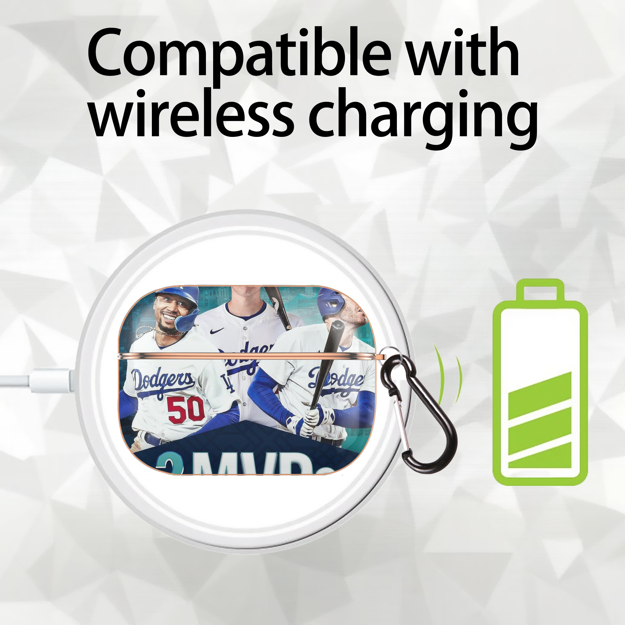  AirPods Pro Protective Case Rose Gold, Flexible PC Material, Precise Fit, Anti-Slip Cover, Full Protection, Fingerprint Resistant, Washable With Keychain