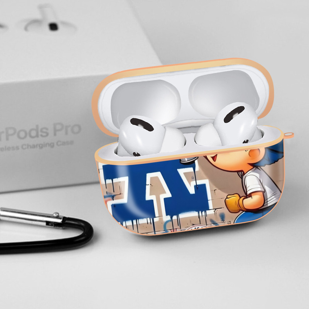  AirPods Pro Protective Case Rose Gold, Flexible PC Material, Precise Fit, Anti-Slip Cover, Full Protection, Fingerprint Resistant, Washable With Keychain