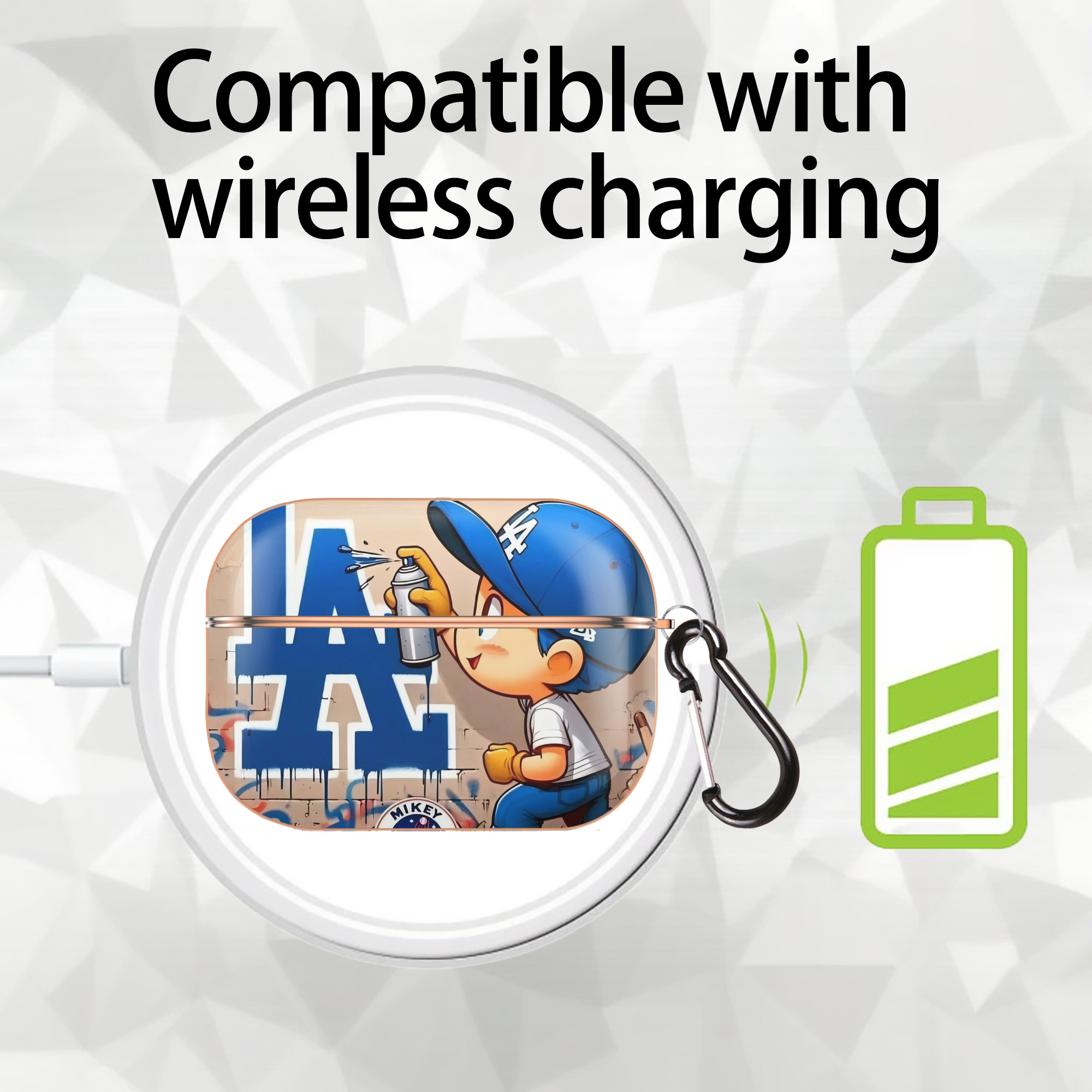  AirPods Pro Protective Case Rose Gold, Flexible PC Material, Precise Fit, Anti-Slip Cover, Full Protection, Fingerprint Resistant, Washable With Keychain