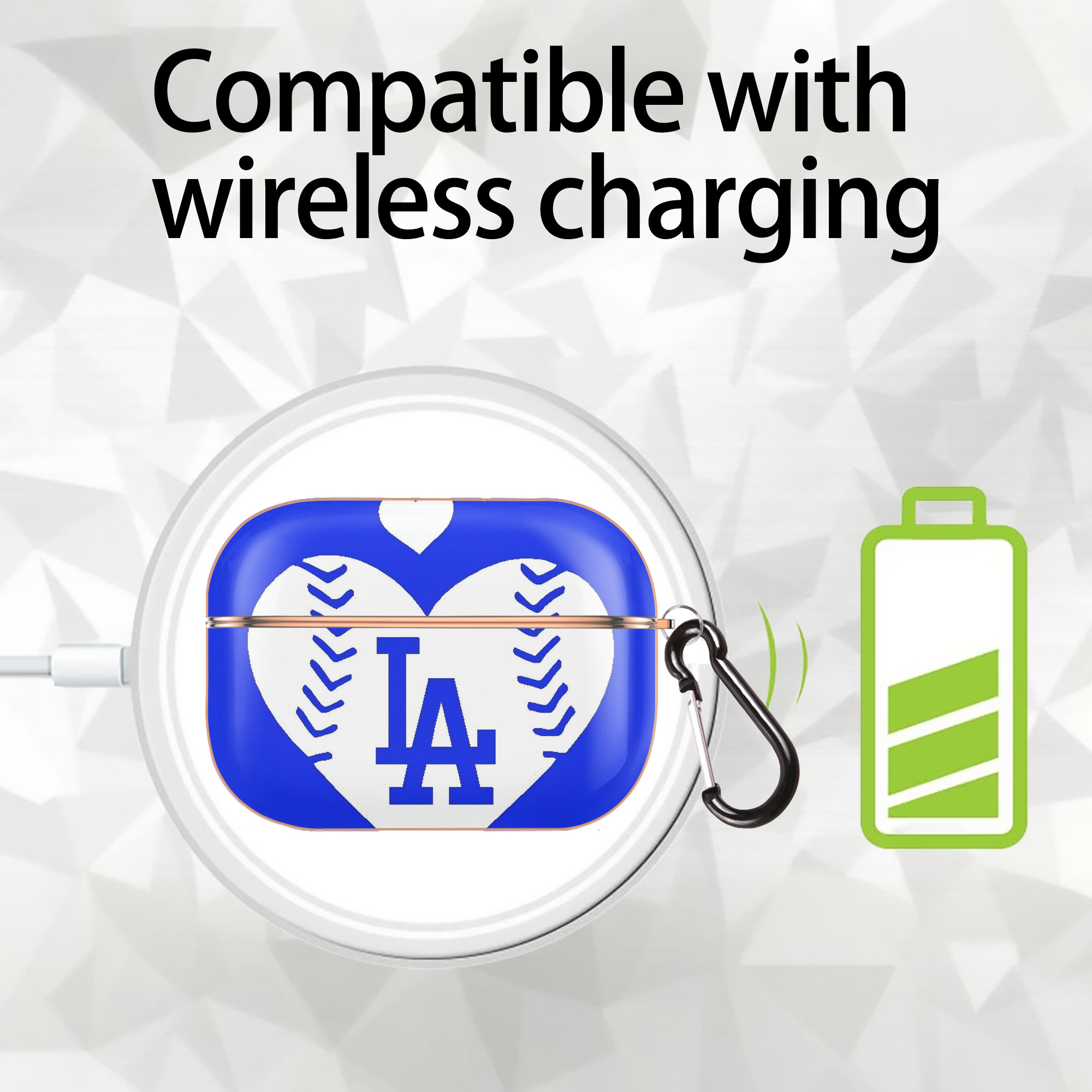  AirPods Pro Protective Case Rose Gold, Flexible PC Material, Precise Fit, Anti-Slip Cover, Full Protection, Fingerprint Resistant, Washable With Keychain