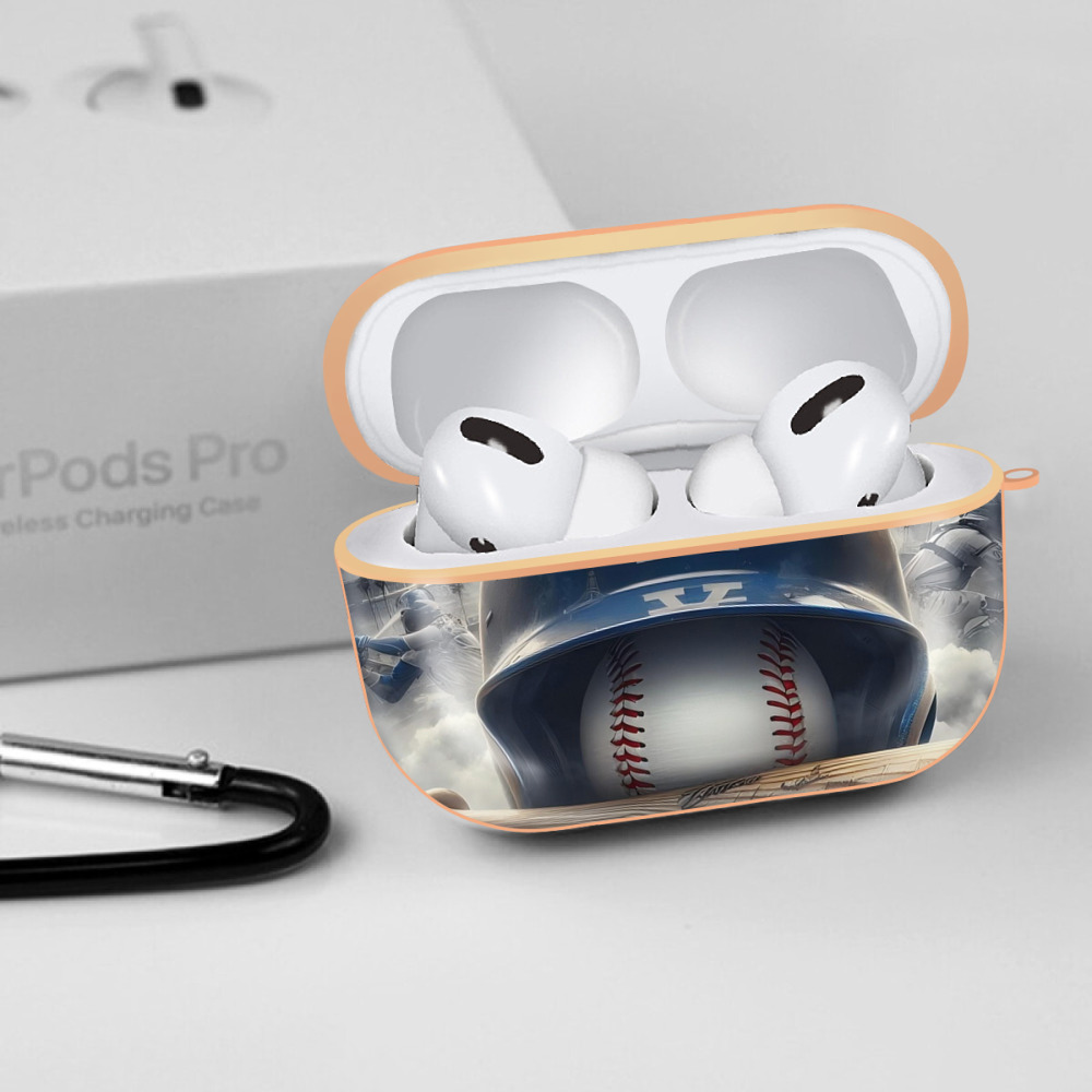  AirPods Pro Protective Case Rose Gold, Flexible PC Material, Precise Fit, Anti-Slip Cover, Full Protection, Fingerprint Resistant, Washable With Keychain