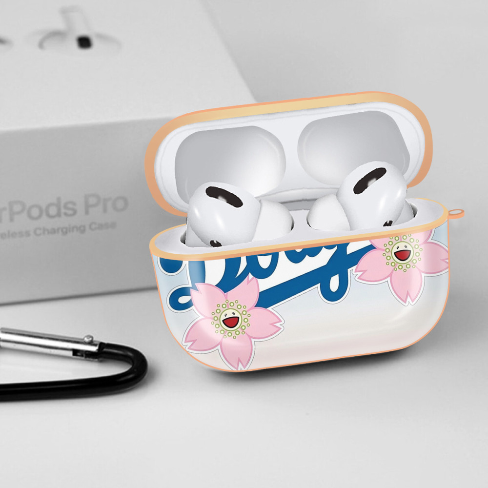  AirPods Pro Protective Case Rose Gold, Flexible PC Material, Precise Fit, Anti-Slip Cover, Full Protection, Fingerprint Resistant, Washable With Keychain