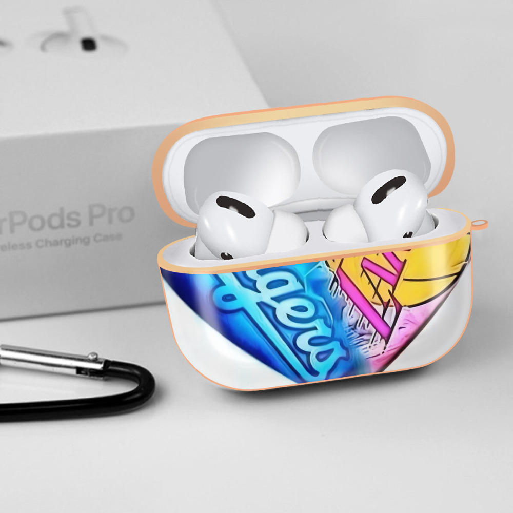  AirPods Pro Protective Case Rose Gold, Flexible PC Material, Precise Fit, Anti-Slip Cover, Full Protection, Fingerprint Resistant, Washable With Keychain