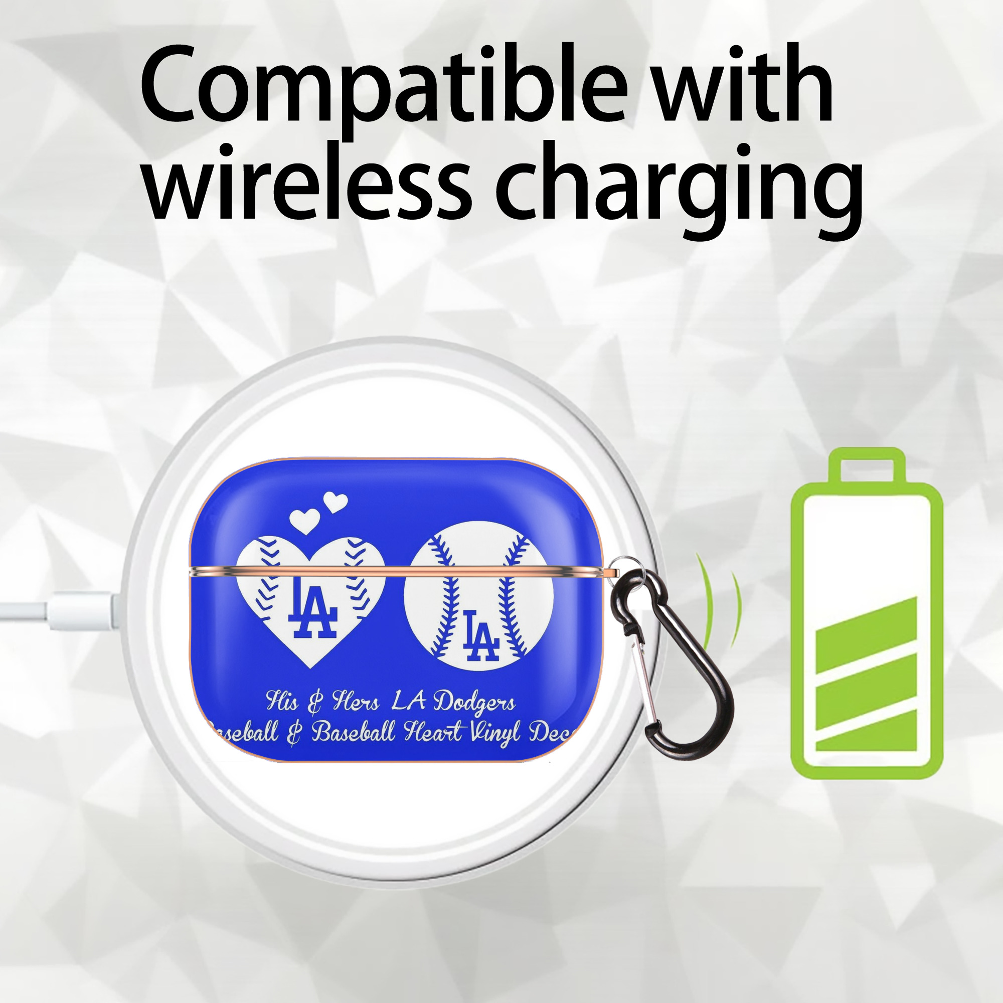  AirPods Pro Protective Case Rose Gold, Flexible PC Material, Precise Fit, Anti-Slip Cover, Full Protection, Fingerprint Resistant, Washable With Keychain