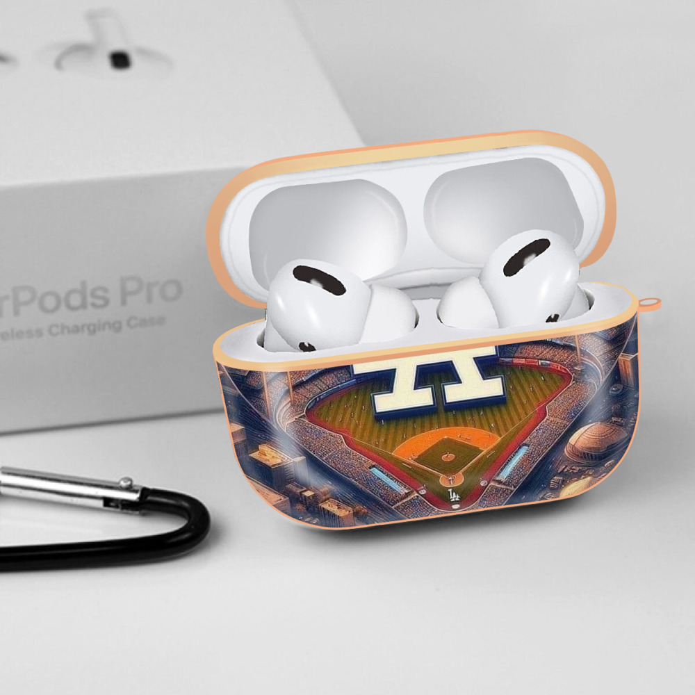  AirPods Pro Protective Case Rose Gold, Flexible PC Material, Precise Fit, Anti-Slip Cover, Full Protection, Fingerprint Resistant, Washable With Keychain