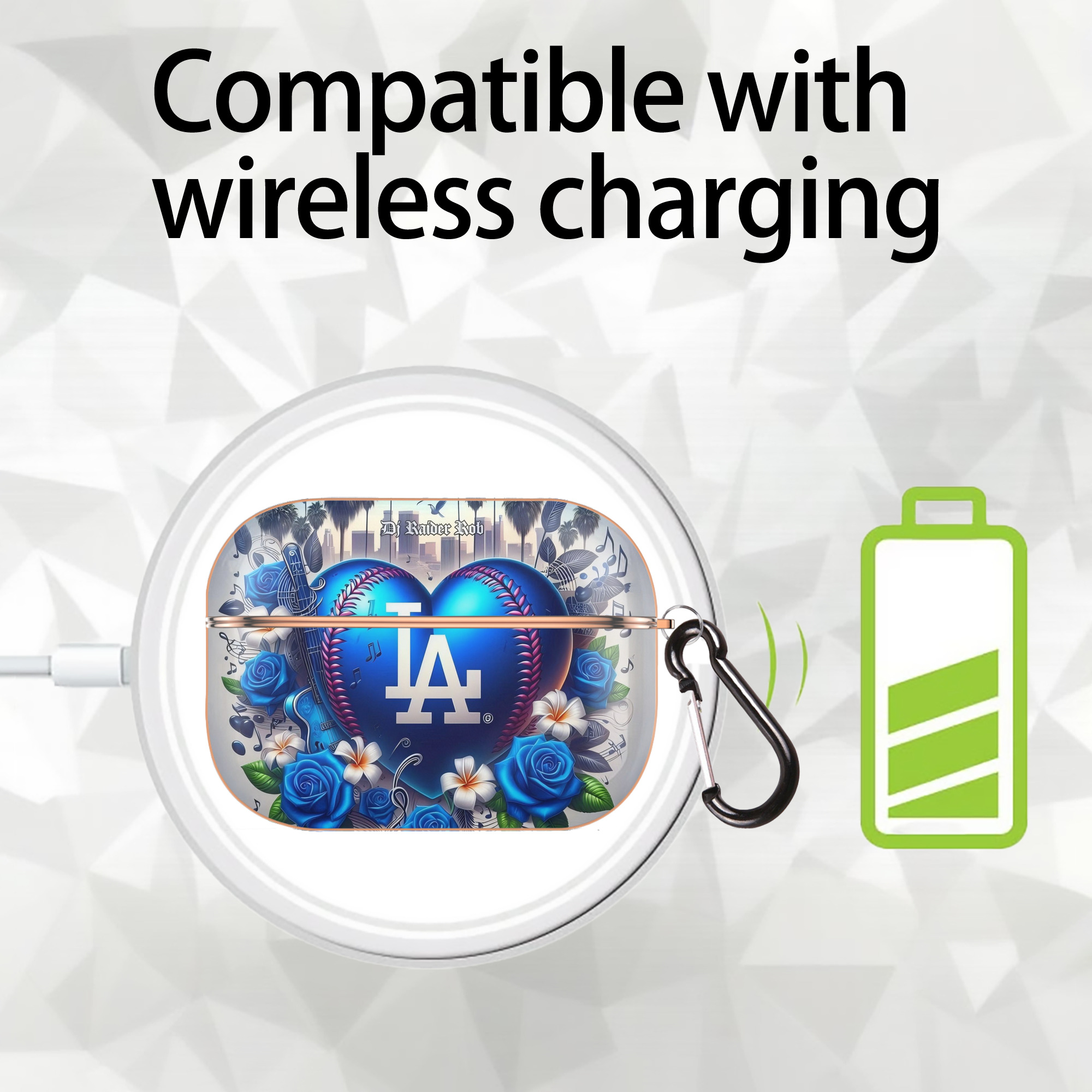  AirPods Pro Protective Case Rose Gold, Flexible PC Material, Precise Fit, Anti-Slip Cover, Full Protection, Fingerprint Resistant, Washable With Keychain