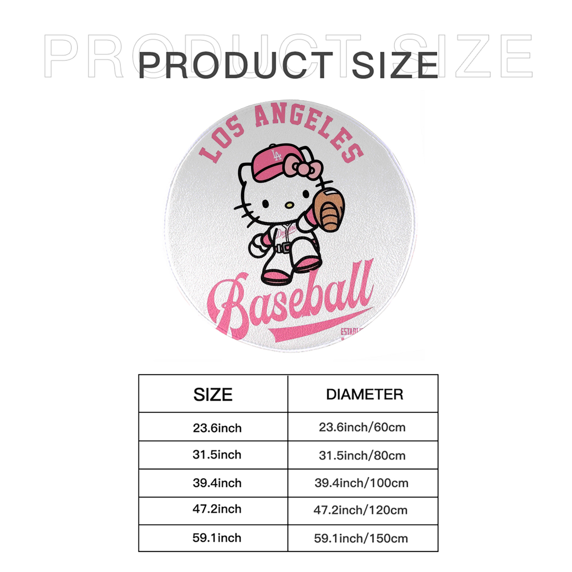  Round Floor Mat – Soft Flannel & High-Density Sponge Core – Non-Slip Dot Backing – Durable Stitched Edges – Quick-Dry & Breathable – Perfect For Home, Bathroom & Living Room