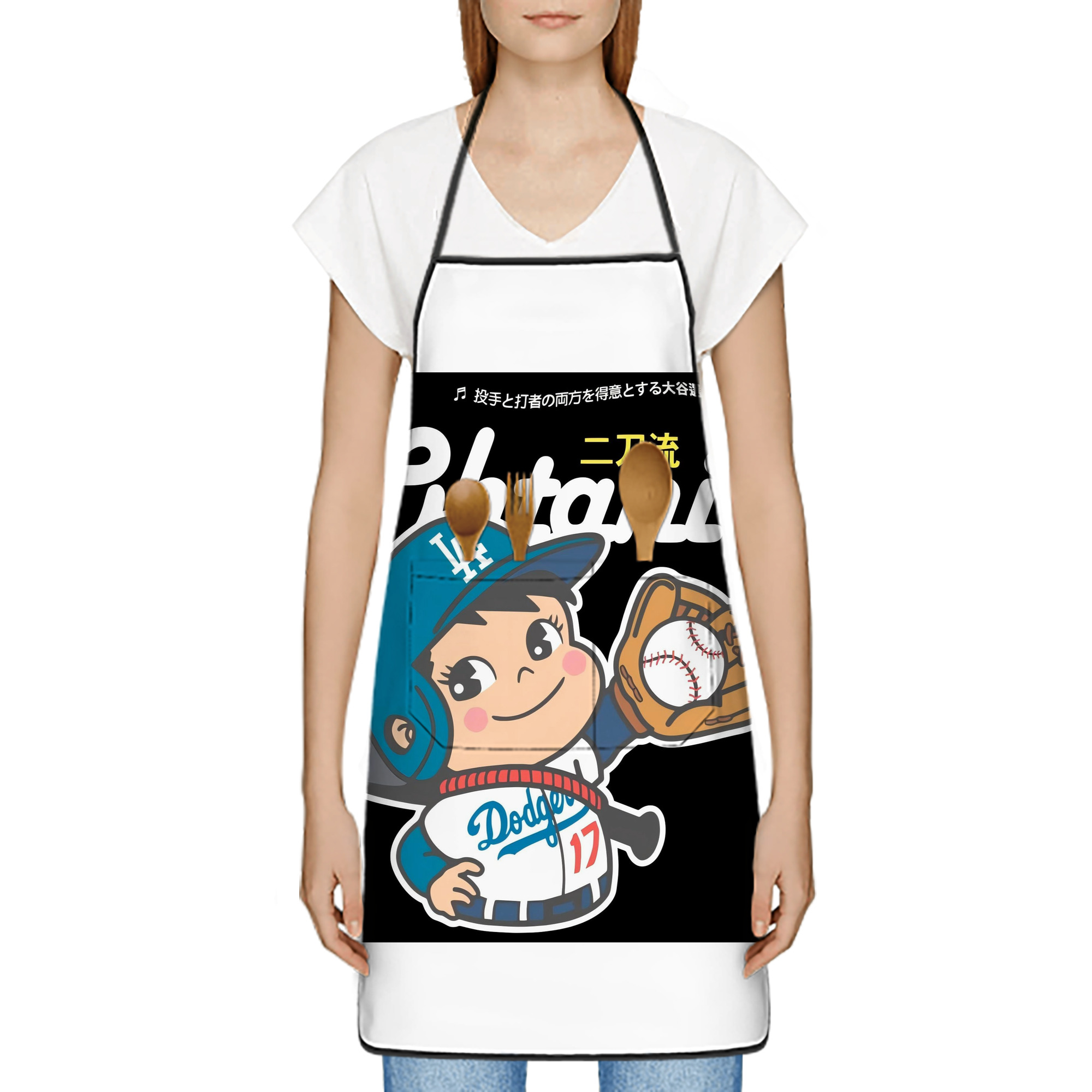  Stain-Resistant Polyester Apron With Pocket – Full Print, Waterproof, Anti-Wrinkle, Anti-Pilling – Ideal For Kitchen, BBQ, Restaurant, Salon & More