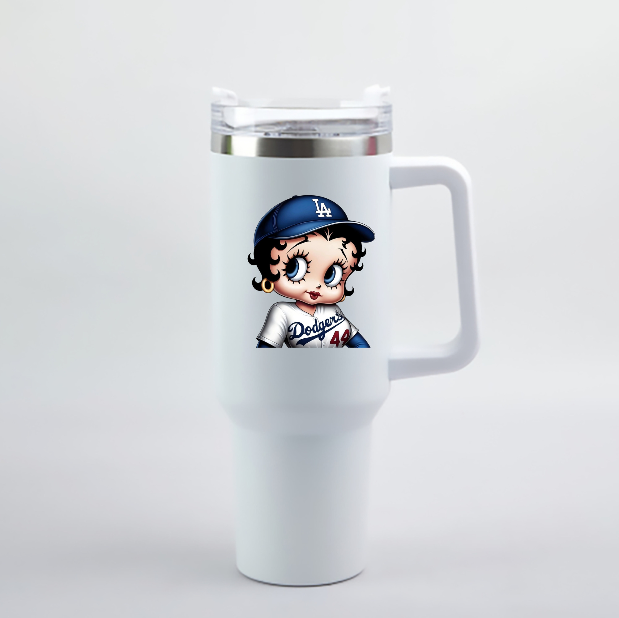  40oz Handle Car Cup With Crystal Sticker Design – Durable Stainless Steel Travel Mug With Reusable Straw – Double Wall Insulated