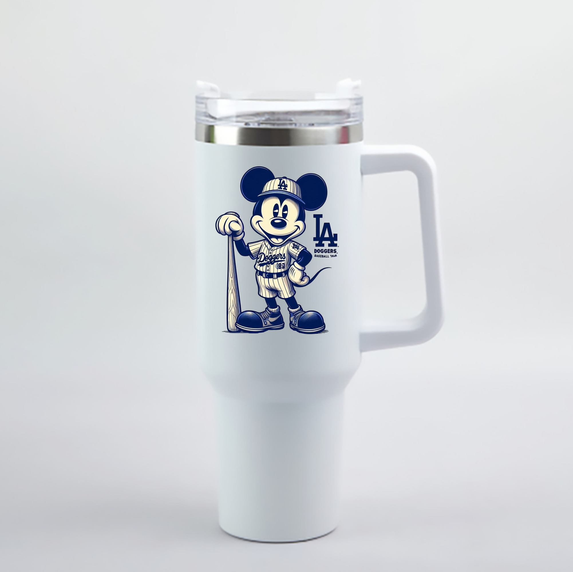  40oz Handle Car Cup With Crystal Sticker Design – Durable Stainless Steel Travel Mug With Reusable Straw – Double Wall Insulated