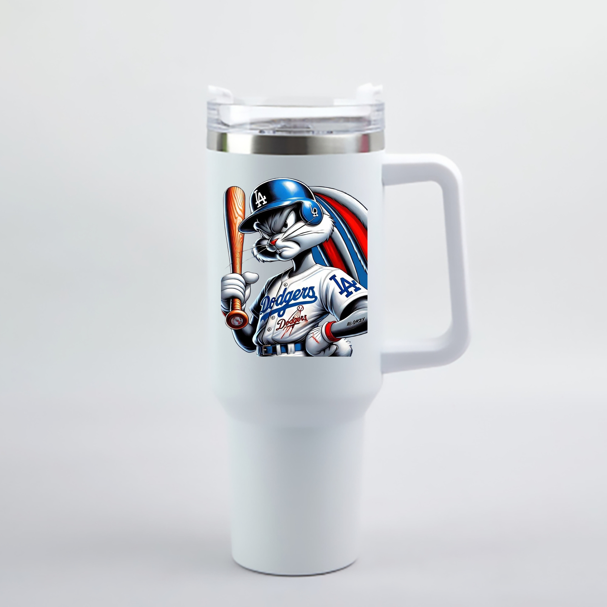  40oz Handle Car Cup With Crystal Sticker Design – Durable Stainless Steel Travel Mug With Reusable Straw – Double Wall Insulated