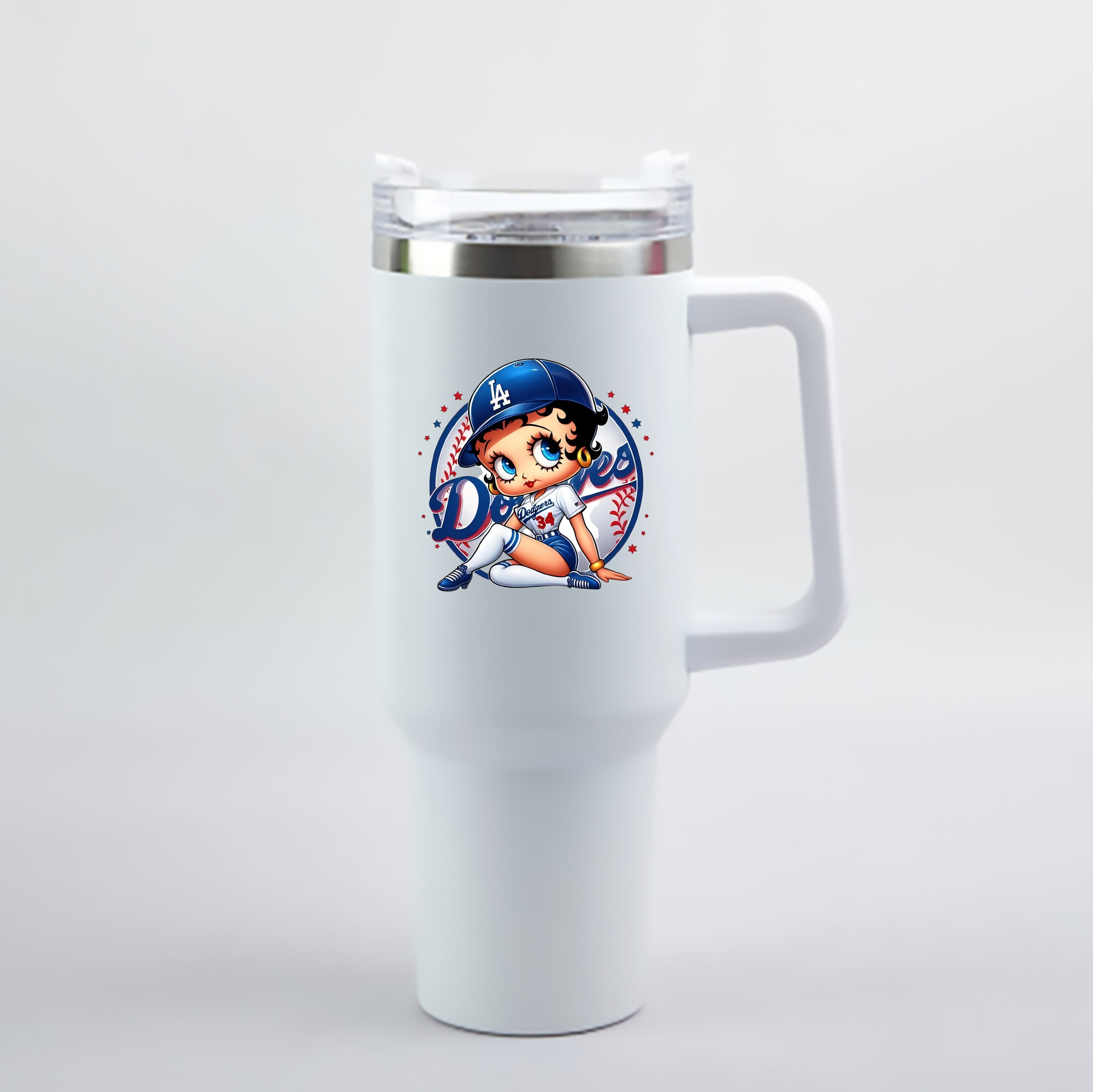  40oz Handle Car Cup With Crystal Sticker Design – Durable Stainless Steel Travel Mug With Reusable Straw – Double Wall Insulated