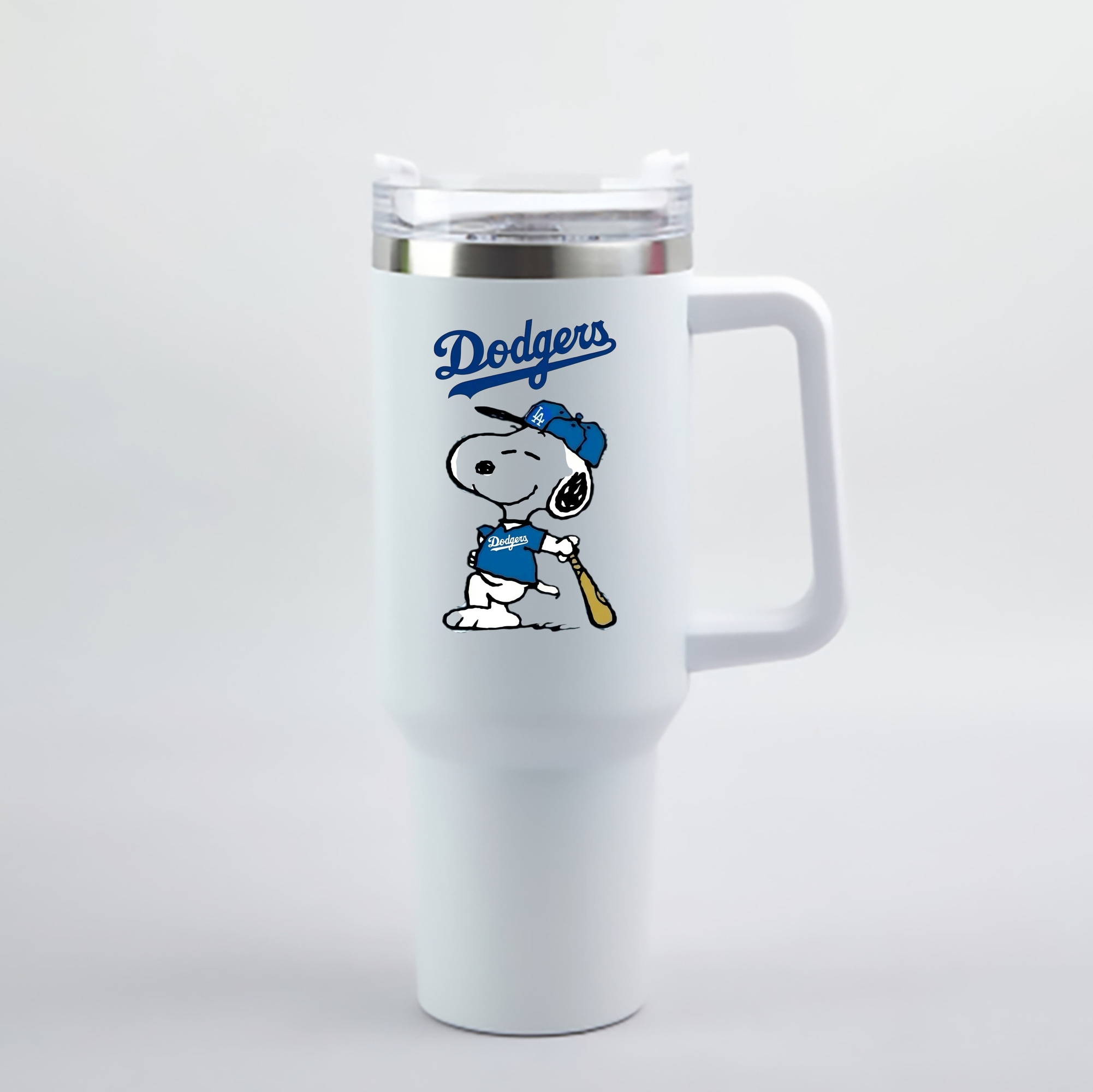  40oz Handle Car Cup With Crystal Sticker Design – Durable Stainless Steel Travel Mug With Reusable Straw – Double Wall Insulated