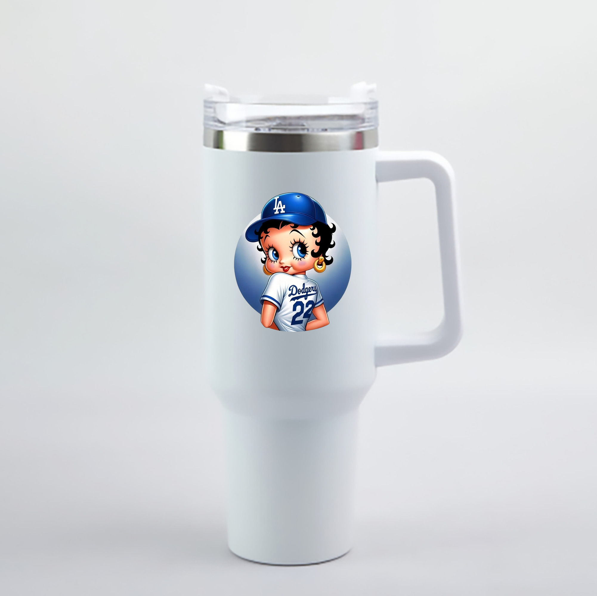  40oz Handle Car Cup With Crystal Sticker Design – Durable Stainless Steel Travel Mug With Reusable Straw – Double Wall Insulated