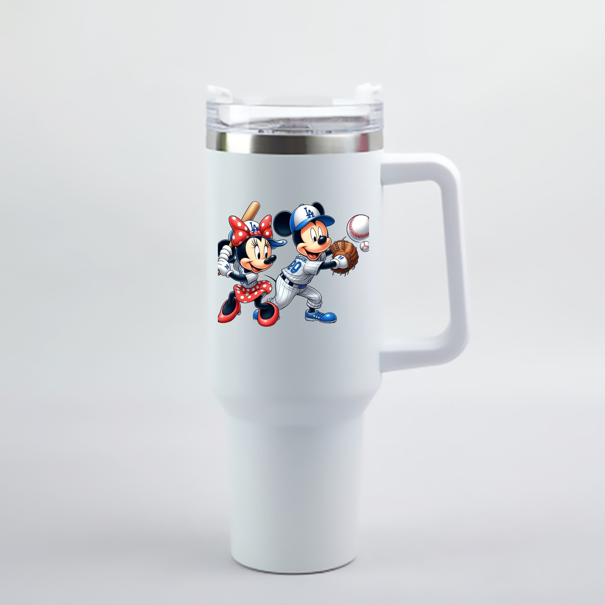  40oz Handle Car Cup With Crystal Sticker Design – Durable Stainless Steel Travel Mug With Reusable Straw – Double Wall Insulated