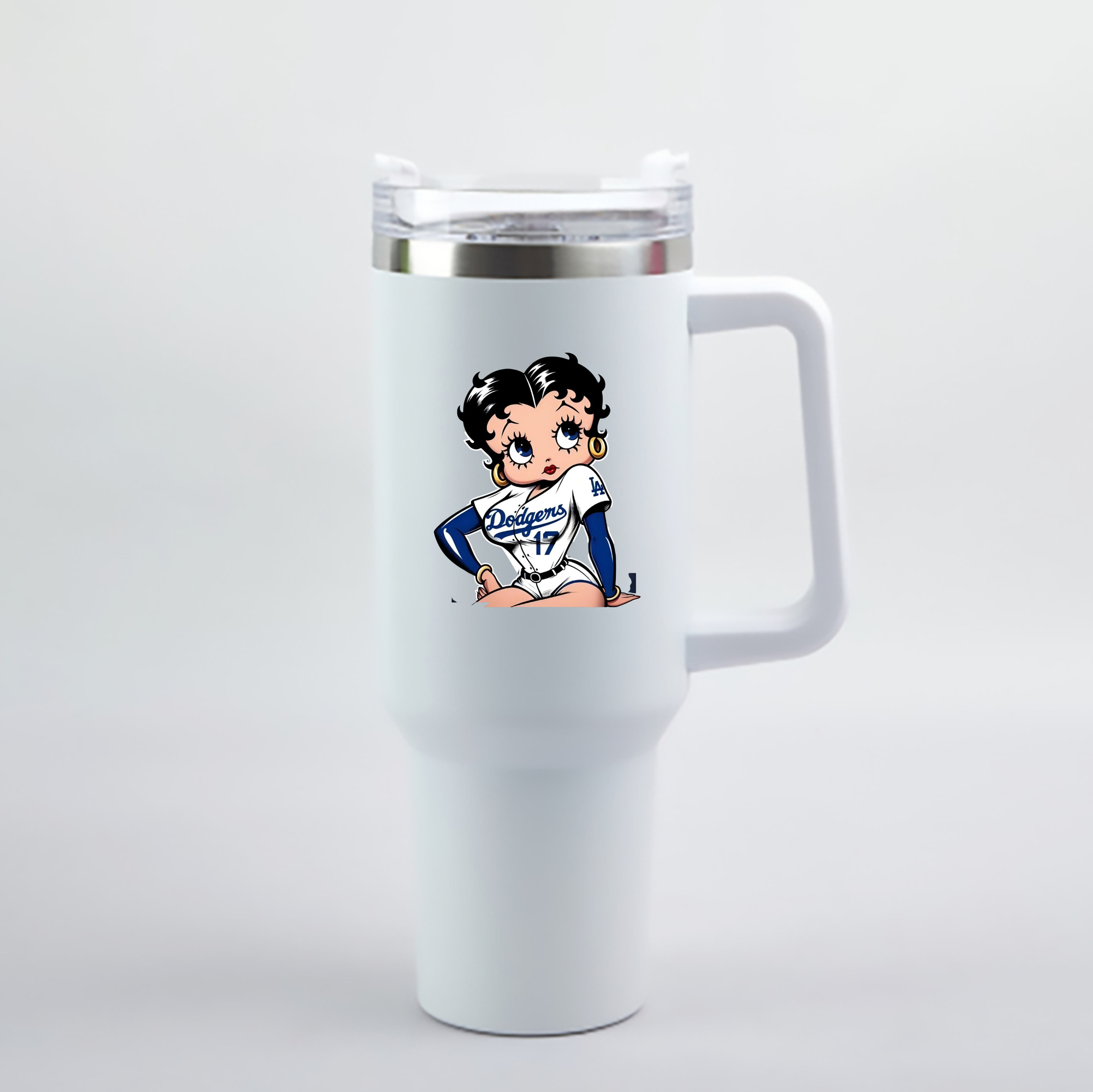  40oz Handle Car Cup With Crystal Sticker Design – Durable Stainless Steel Travel Mug With Reusable Straw – Double Wall Insulated