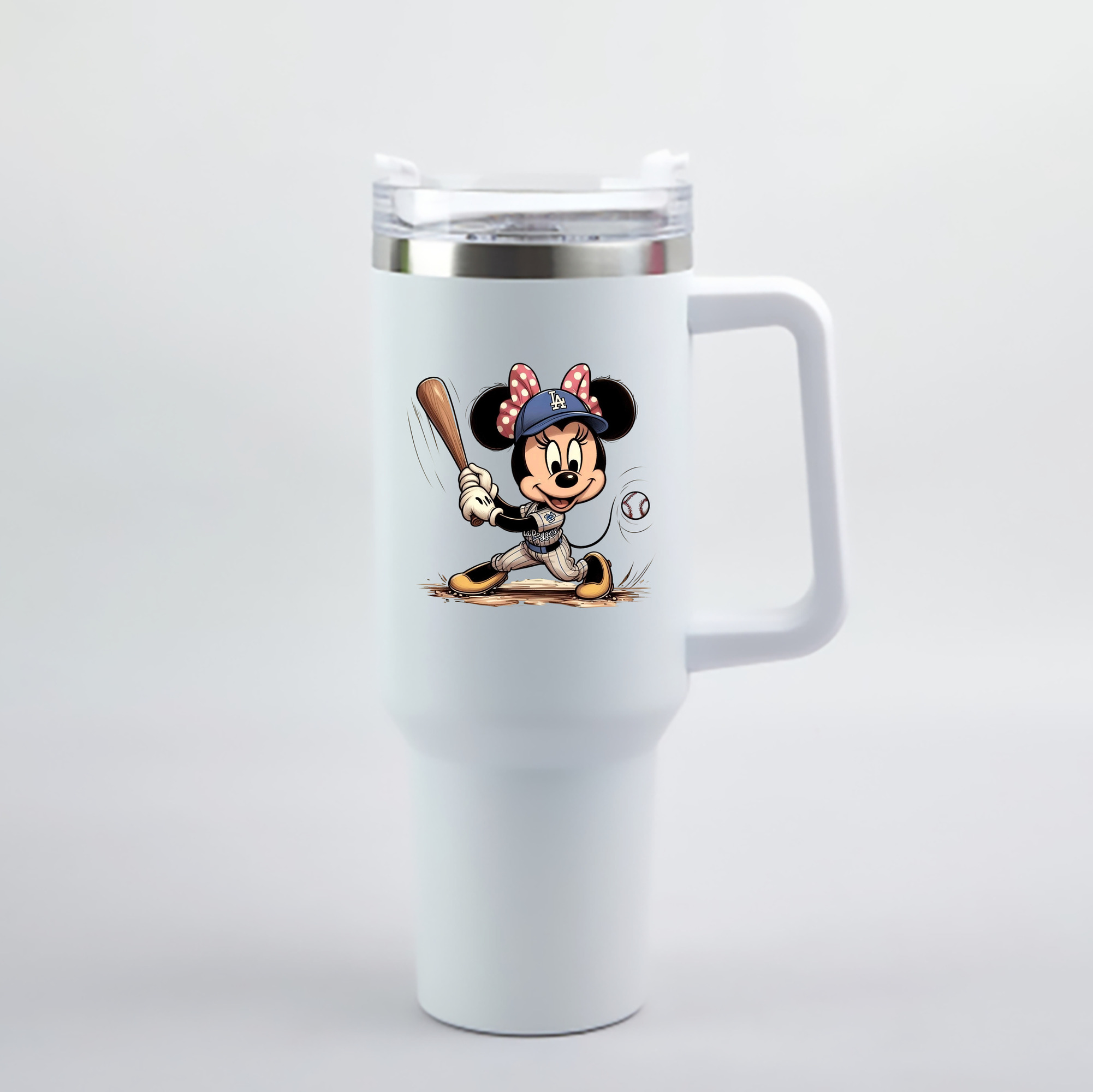  40oz Handle Car Cup With Crystal Sticker Design – Durable Stainless Steel Travel Mug With Reusable Straw – Double Wall Insulated