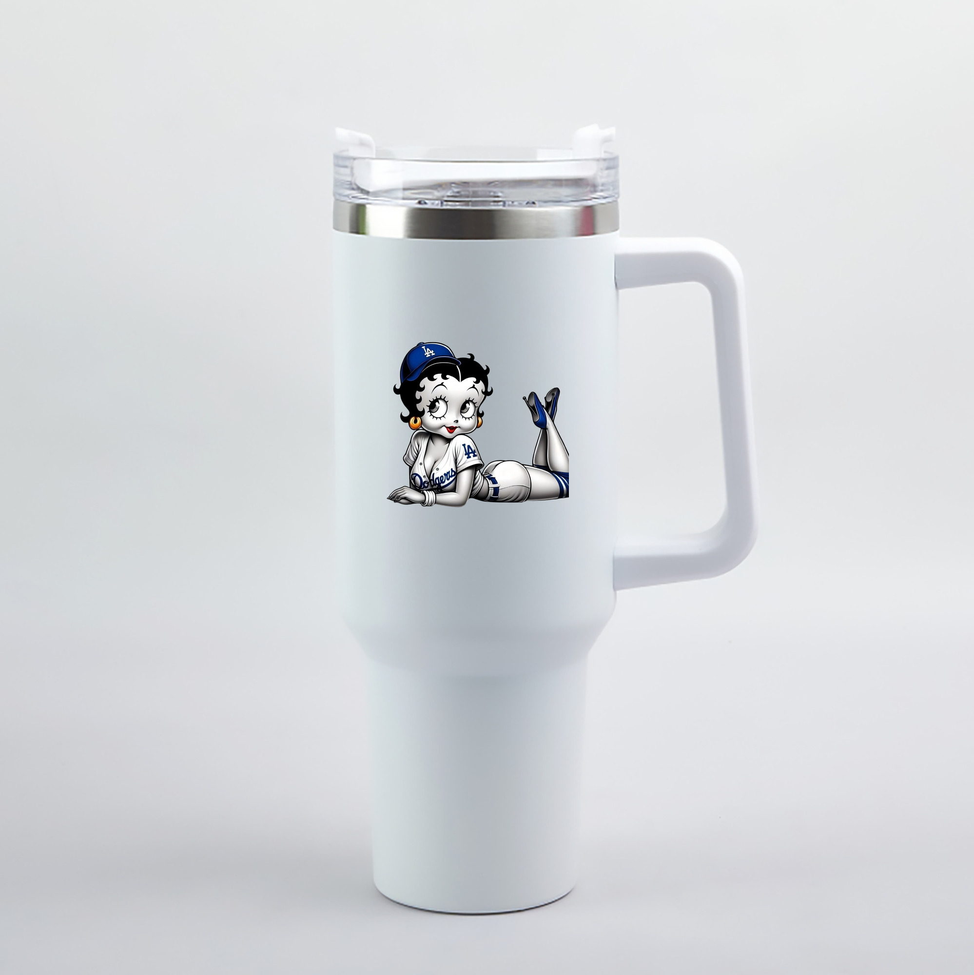  40oz Handle Car Tumbler – Durable Stainless Steel Travel Mug With UV Print – Double Wall Insulated, Fits Most Car Cup Holders