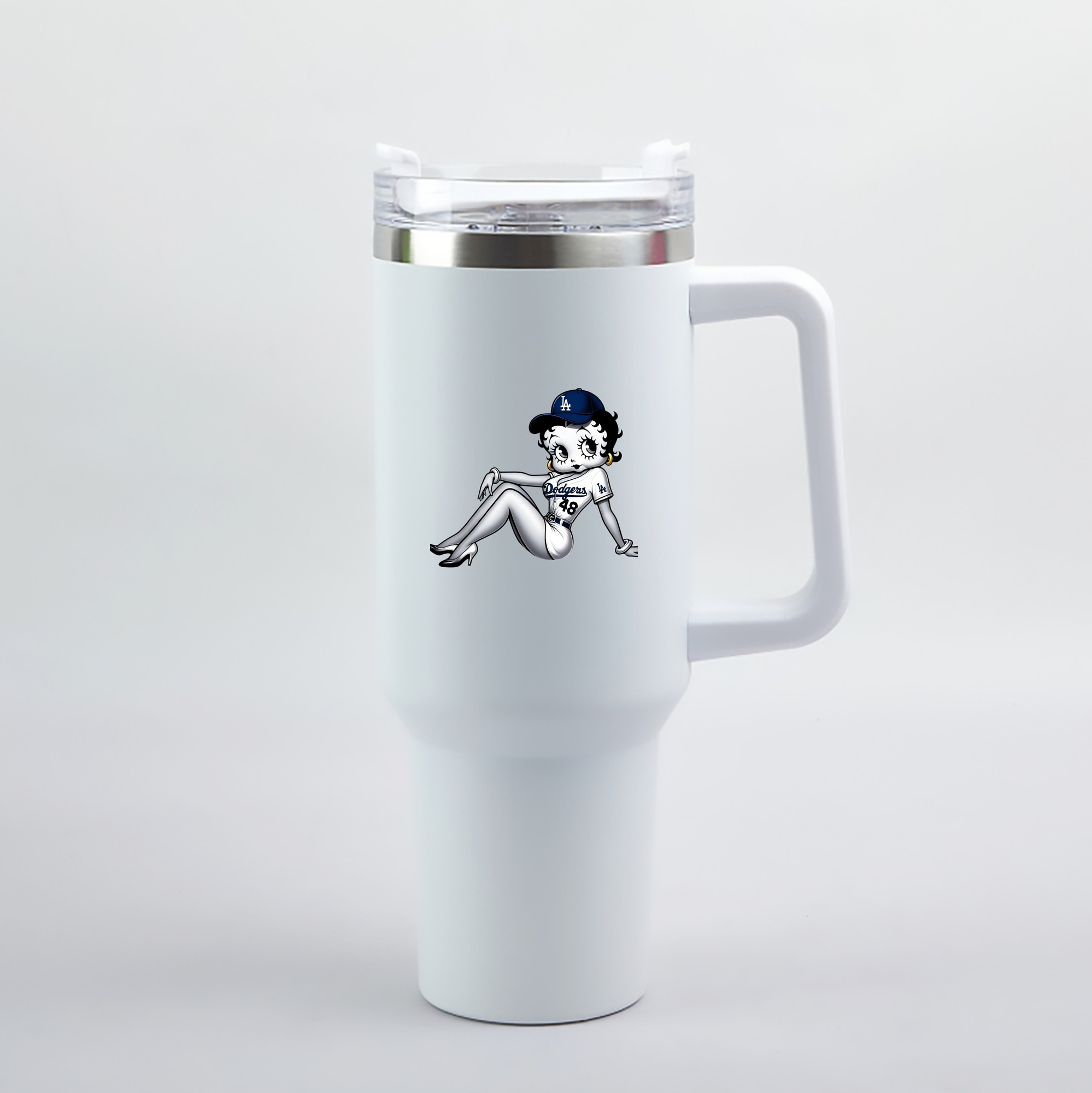  40oz Handle Car Tumbler – Durable Stainless Steel Travel Mug With UV Print – Double Wall Insulated, Fits Most Car Cup Holders