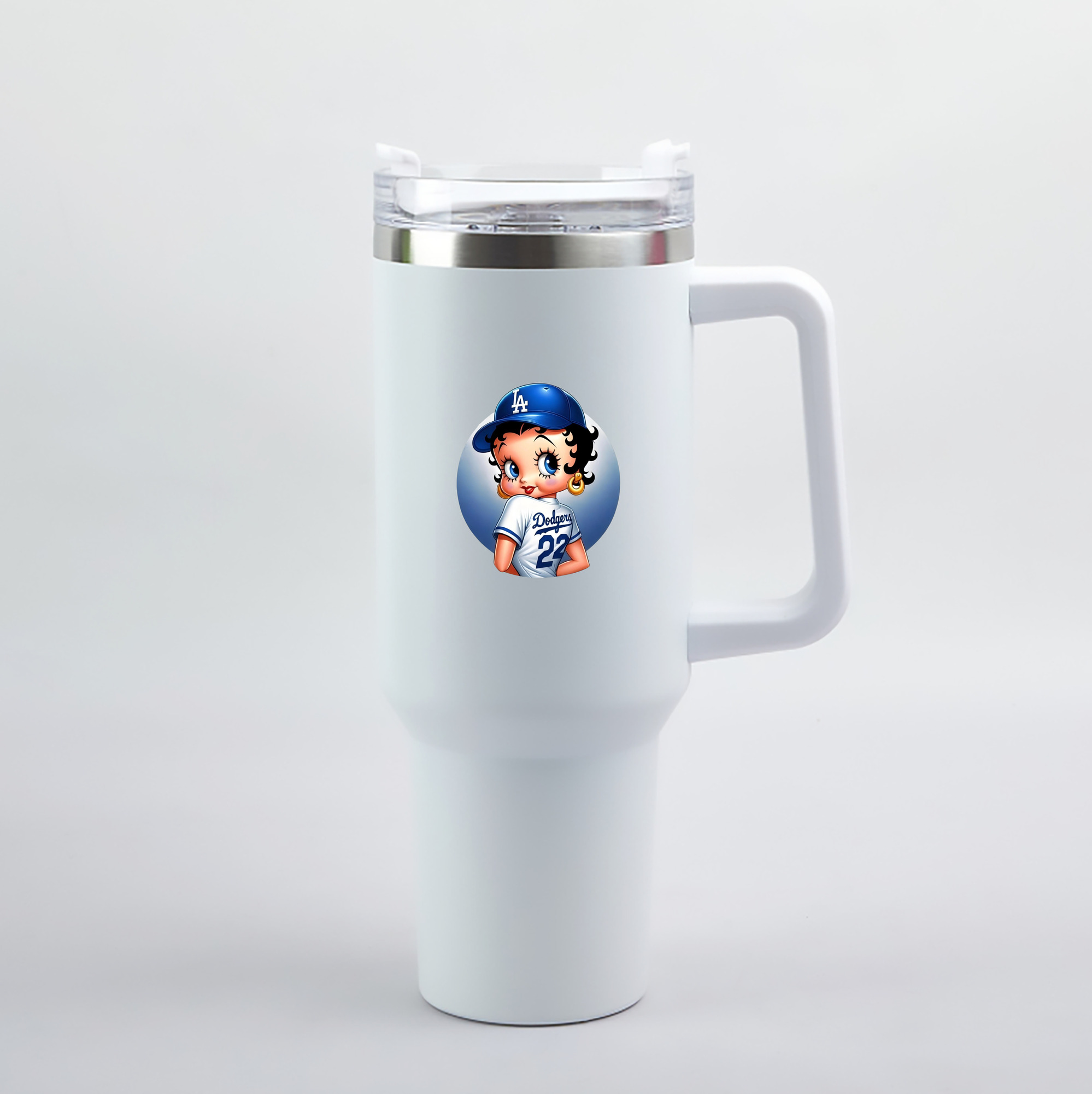  40oz Handle Car Tumbler – Durable Stainless Steel Travel Mug With UV Print – Double Wall Insulated, Fits Most Car Cup Holders