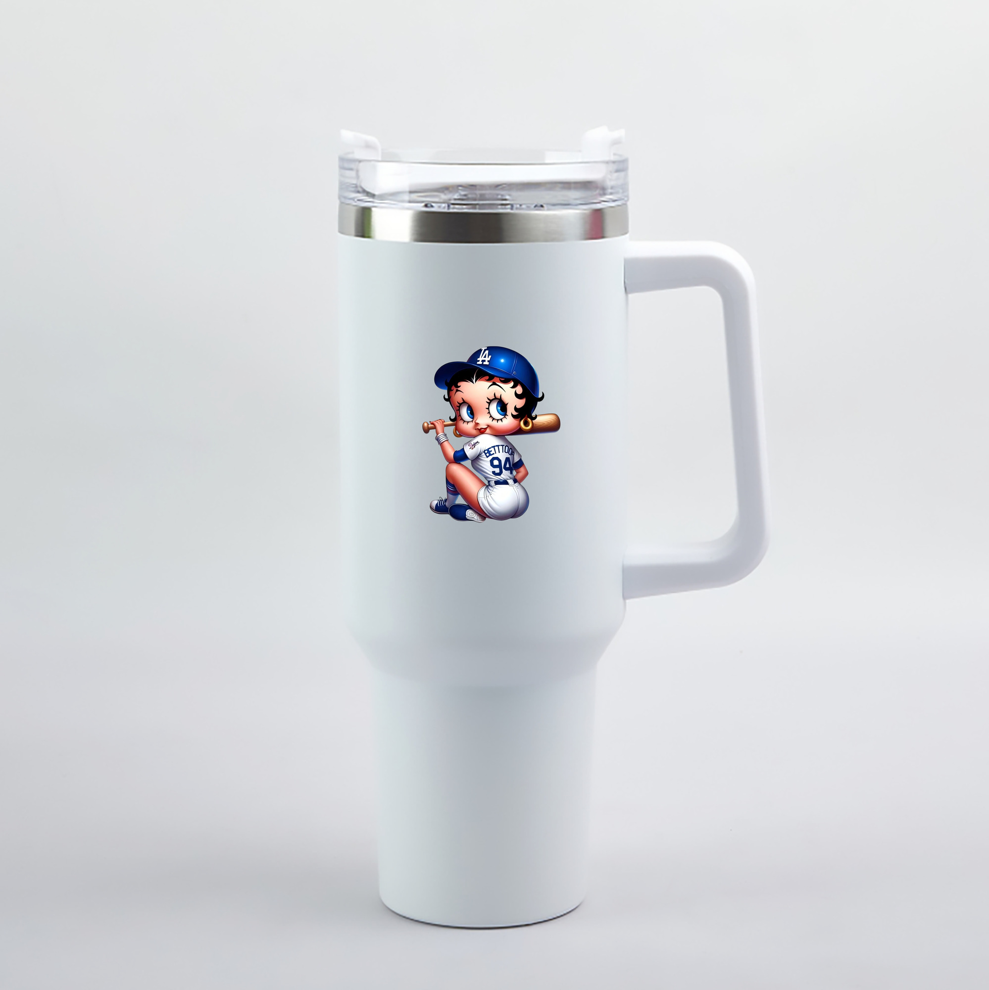  40oz Handle Car Tumbler – Durable Stainless Steel Travel Mug With UV Print – Double Wall Insulated, Fits Most Car Cup Holders