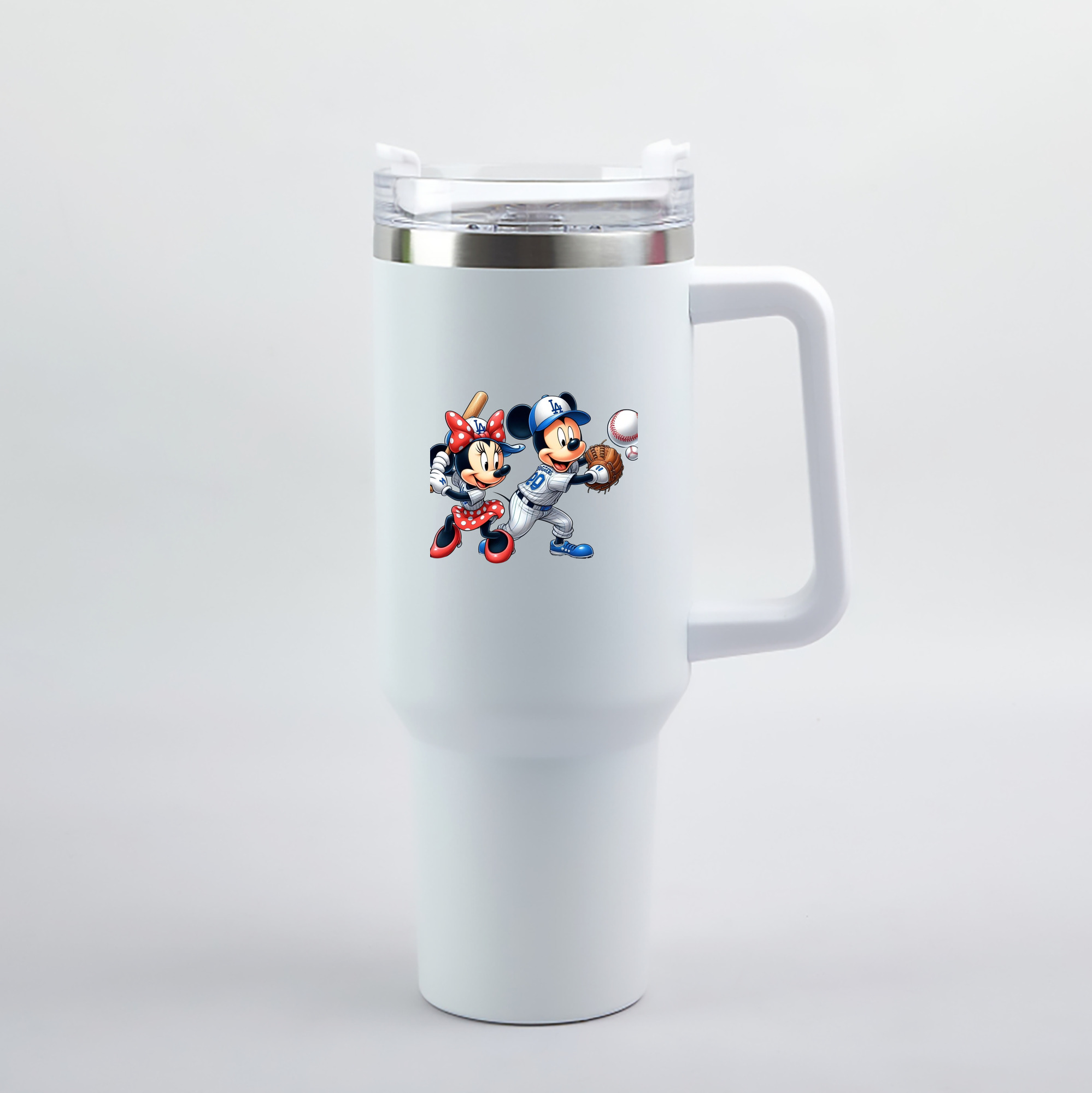  40oz Handle Car Tumbler – Durable Stainless Steel Travel Mug With UV Print – Double Wall Insulated, Fits Most Car Cup Holders