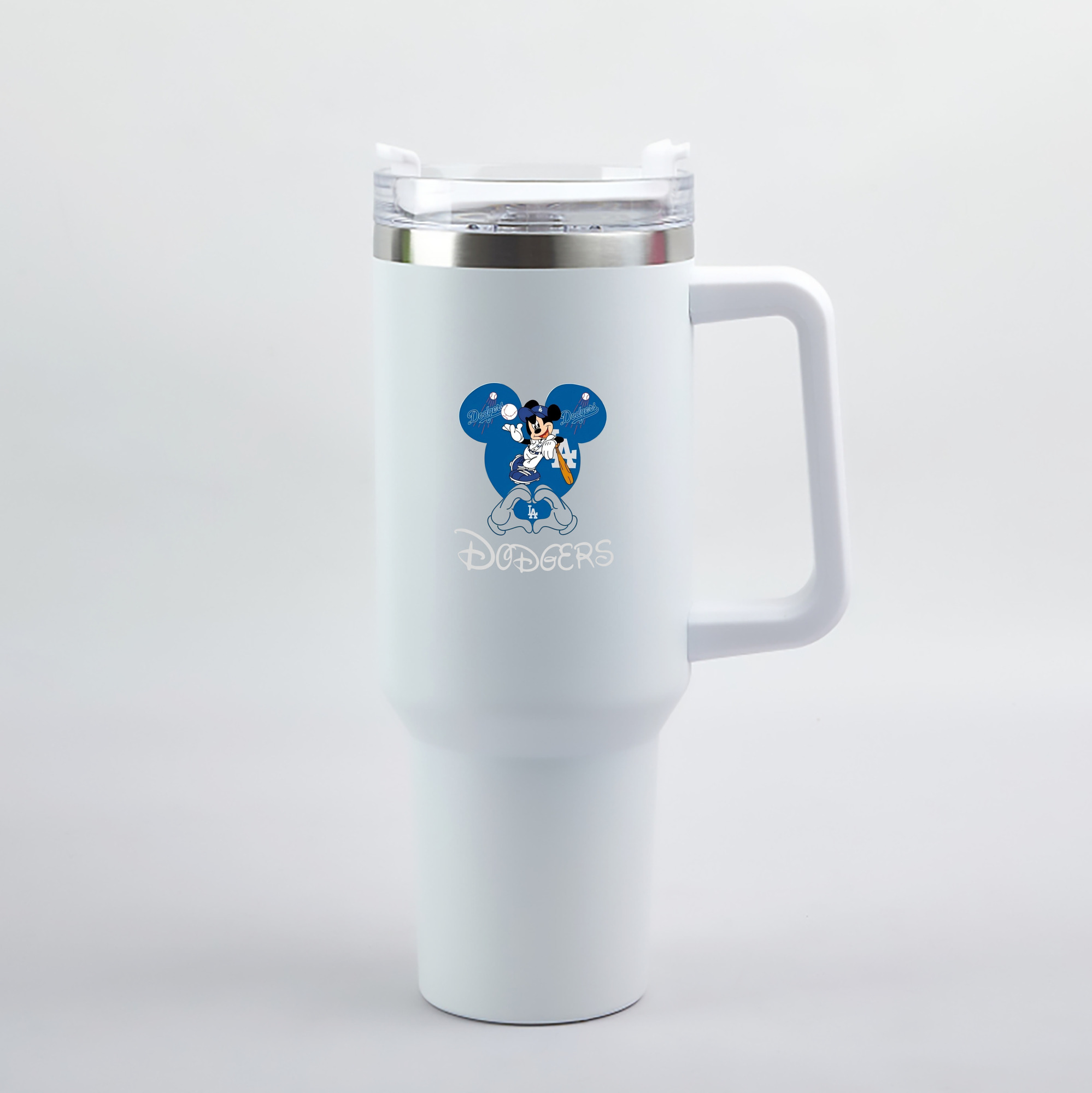  40oz Handle Car Tumbler – Durable Stainless Steel Travel Mug With UV Print – Double Wall Insulated, Fits Most Car Cup Holders