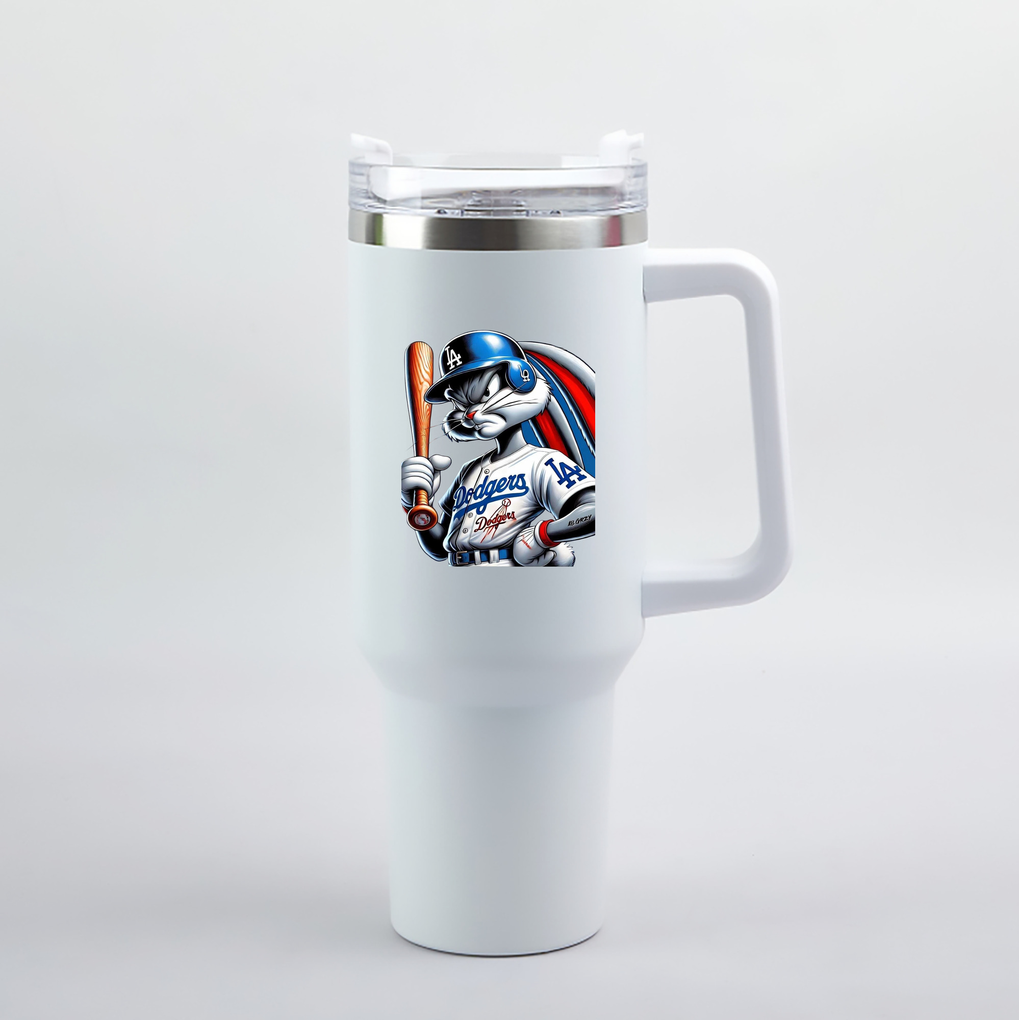  40oz Handle Car Tumbler – Durable Stainless Steel Travel Mug With UV Print – Double Wall Insulated, Fits Most Car Cup Holders