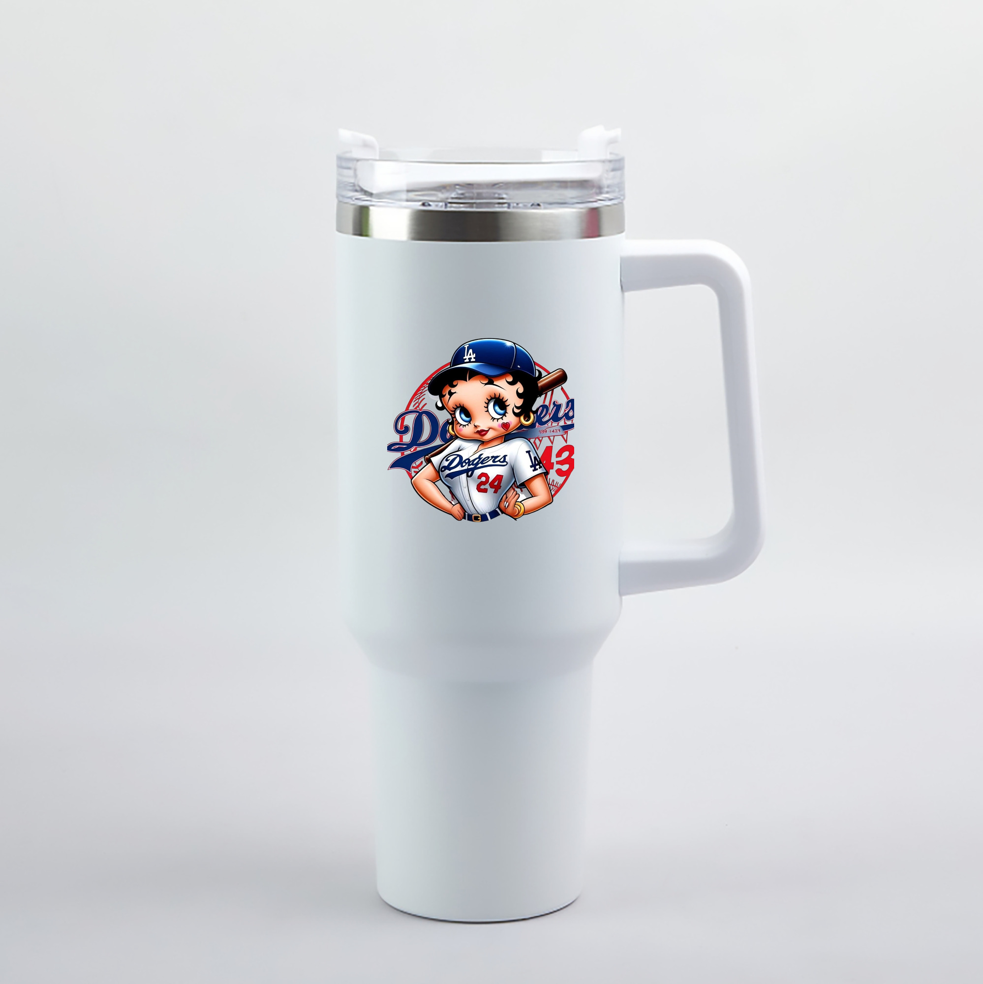  40oz Handle Car Tumbler – Durable Stainless Steel Travel Mug With UV Print – Double Wall Insulated, Fits Most Car Cup Holders