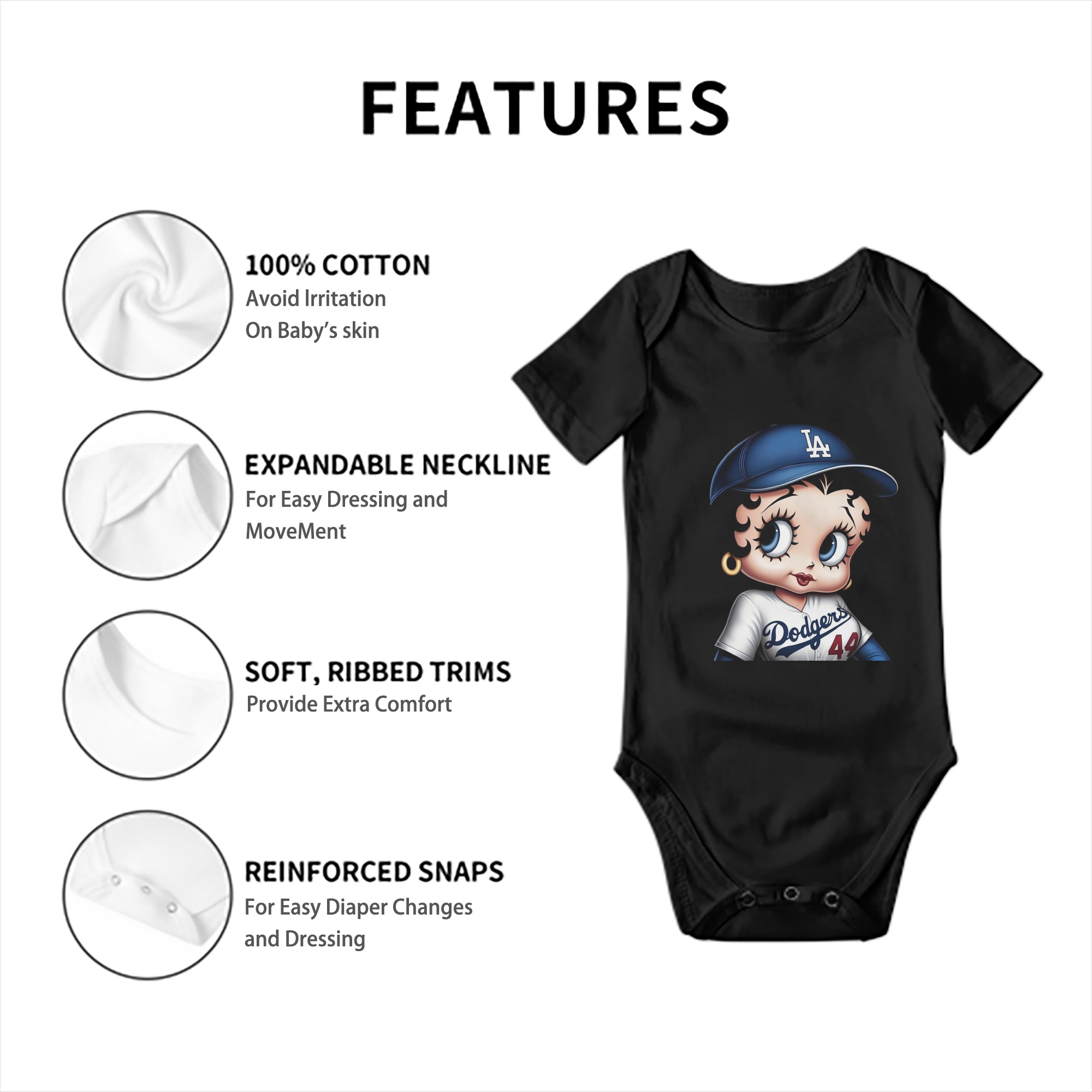  Baby Short Sleeve Romper – 100% Cotton Soft & Breathable Digital Print Onesie With Easy Snap Closure And Envelope Shoulder – Comfortable For Daily Wear & Travel