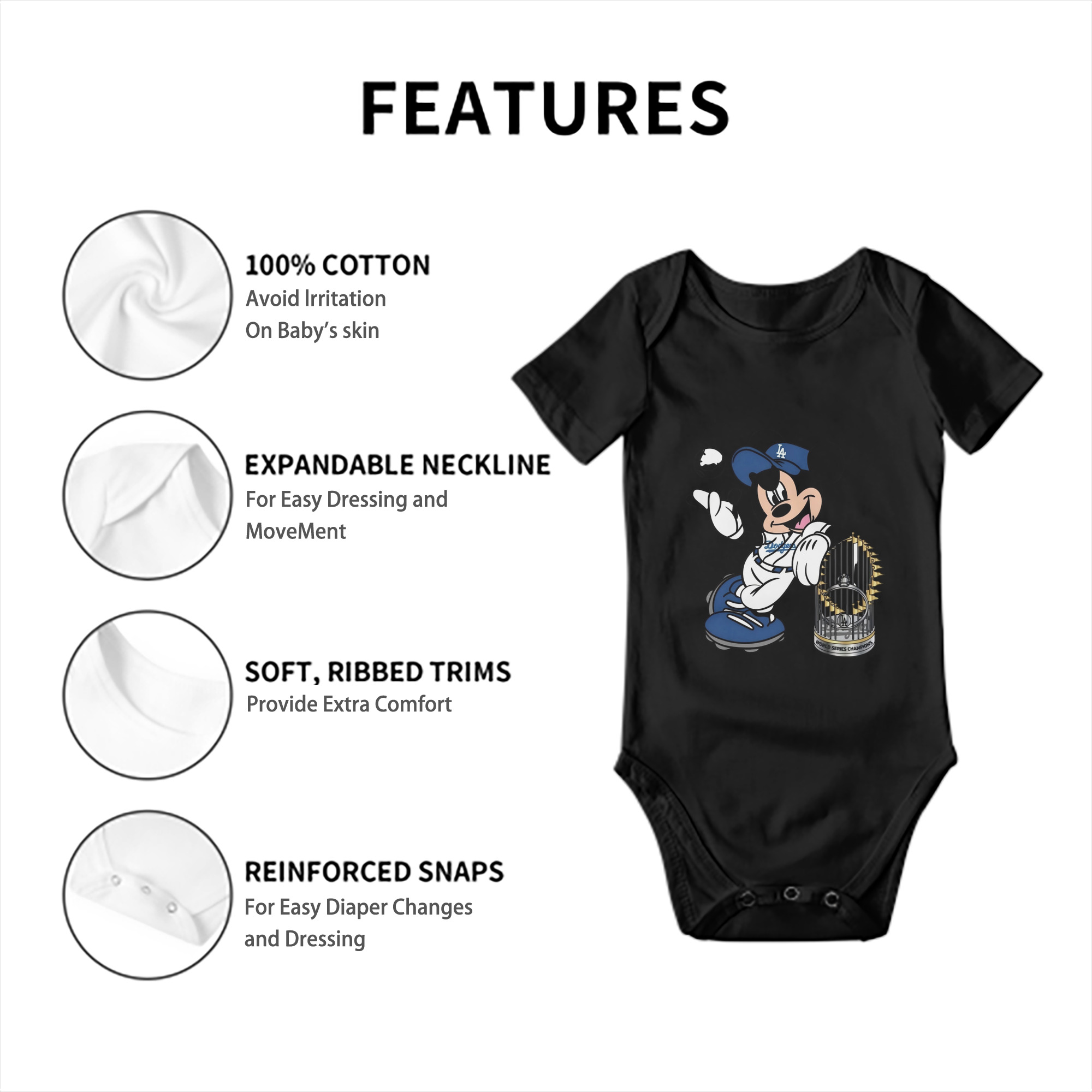  Baby Short Sleeve Romper – 100% Cotton Soft & Breathable Digital Print Onesie With Easy Snap Closure And Envelope Shoulder – Comfortable For Daily Wear & Travel