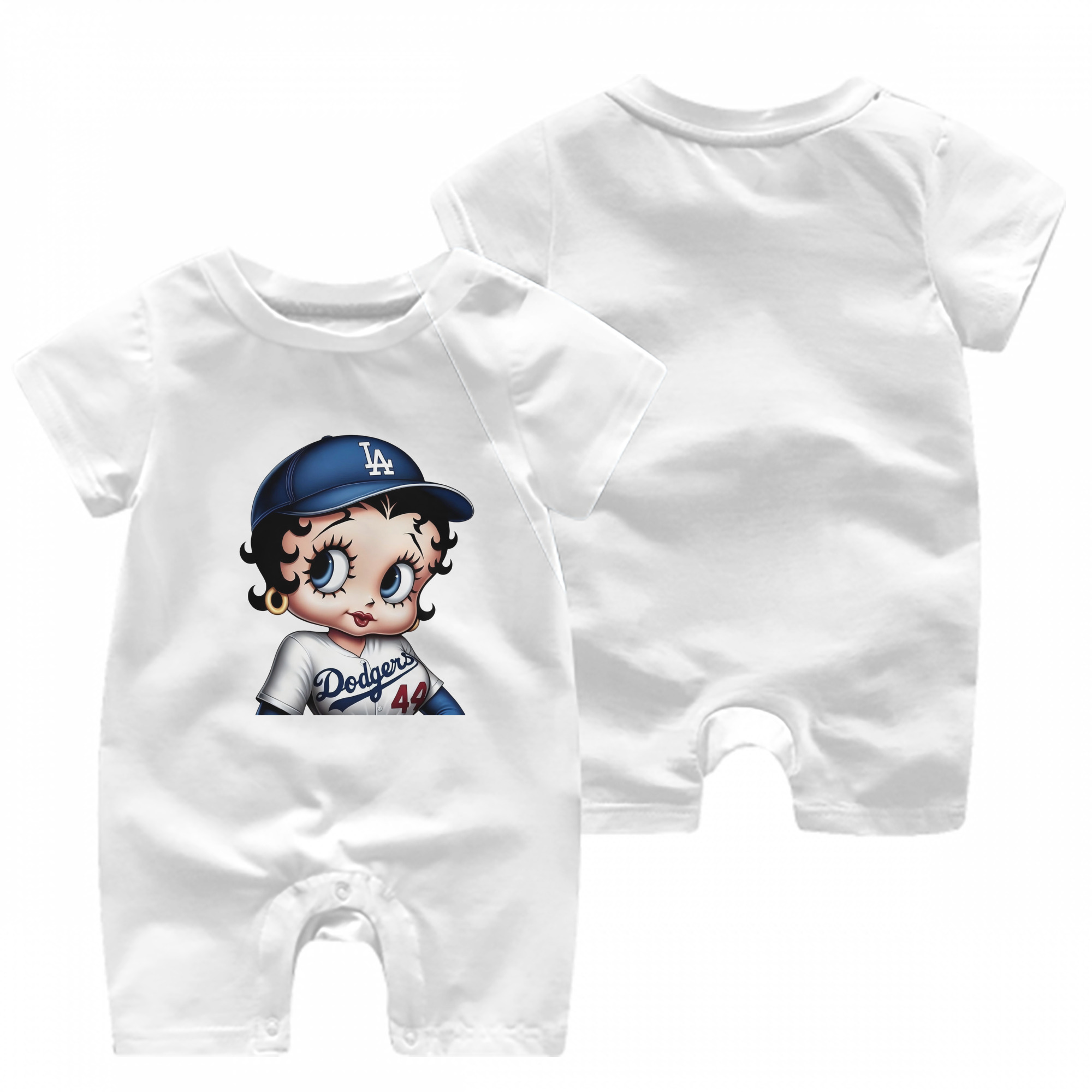  Baby Short Sleeve Onesie – 100% Cotton Soft & Breathable Digital Print Romper – Double-Sided Print, Snap Closure For Easy Diaper Changes – Comfortable For Boys & Girls