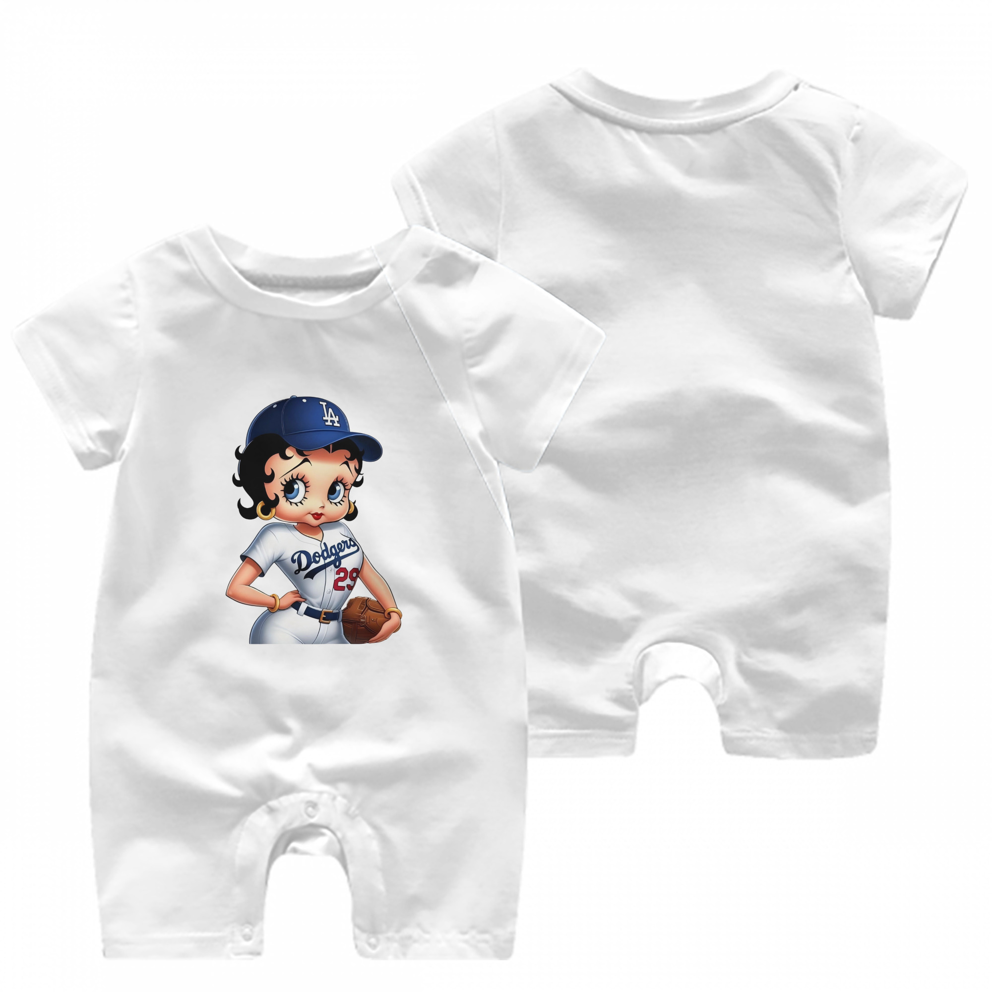  Baby Short Sleeve Onesie – 100% Cotton Soft & Breathable Digital Print Romper – Double-Sided Print, Snap Closure For Easy Diaper Changes – Comfortable For Boys & Girls