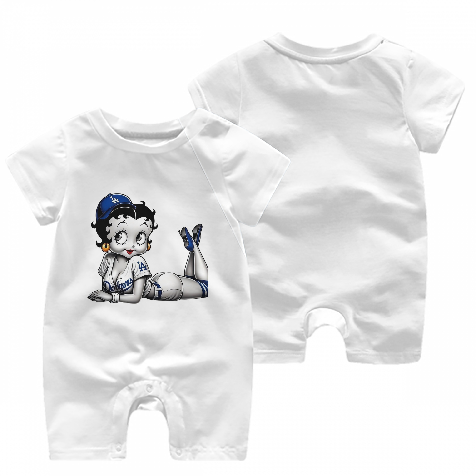  Baby Short Sleeve Onesie – 100% Cotton Soft & Breathable Digital Print Romper – Double-Sided Print, Snap Closure For Easy Diaper Changes – Comfortable For Boys & Girls