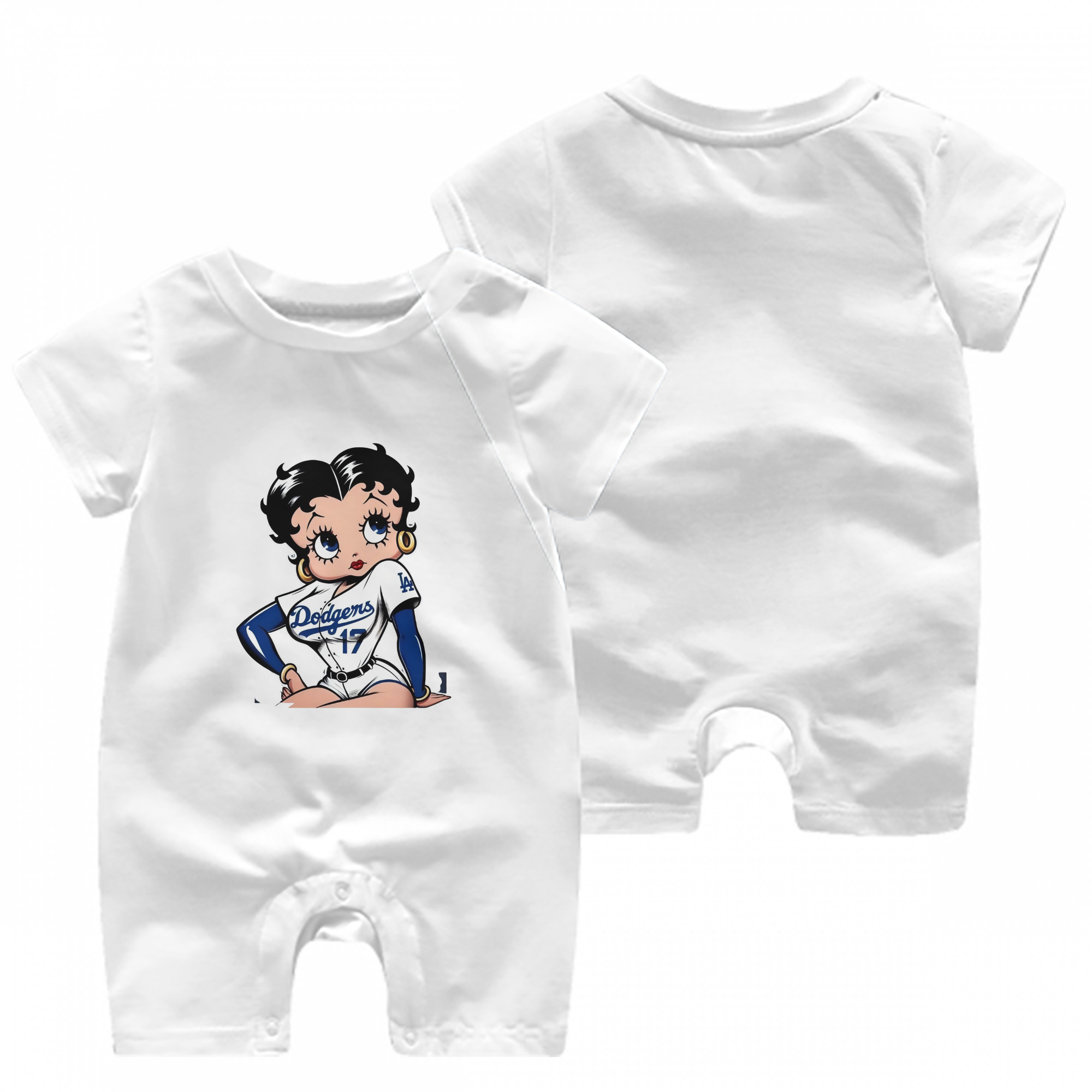  Baby Short Sleeve Onesie – 100% Cotton Soft & Breathable Digital Print Romper – Double-Sided Print, Snap Closure For Easy Diaper Changes – Comfortable For Boys & Girls