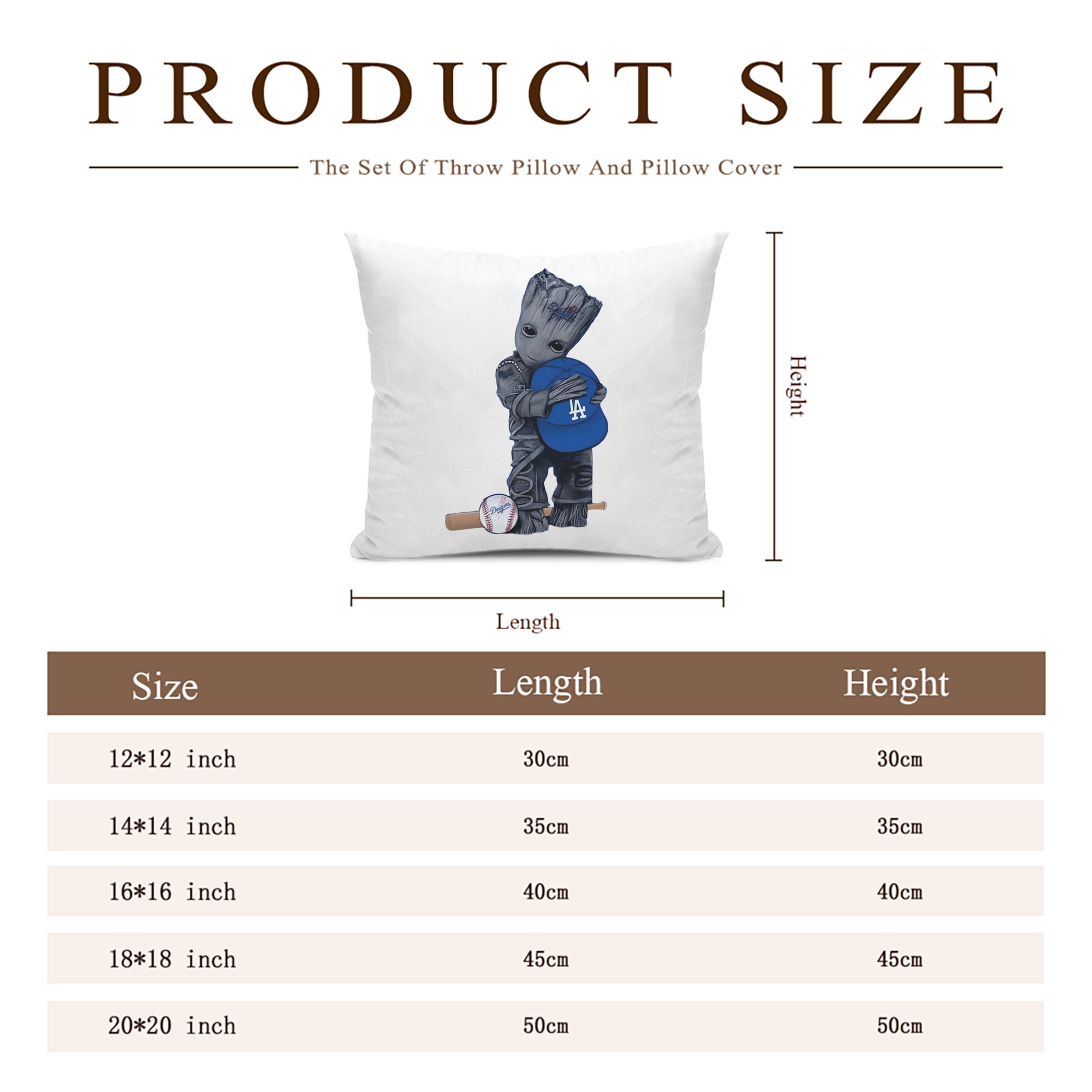  Soft Polyester Pillow Cover With Insert – Double-Sided Design, Invisible Zipper, Durable & Breathable – Easy Care Cushion Set