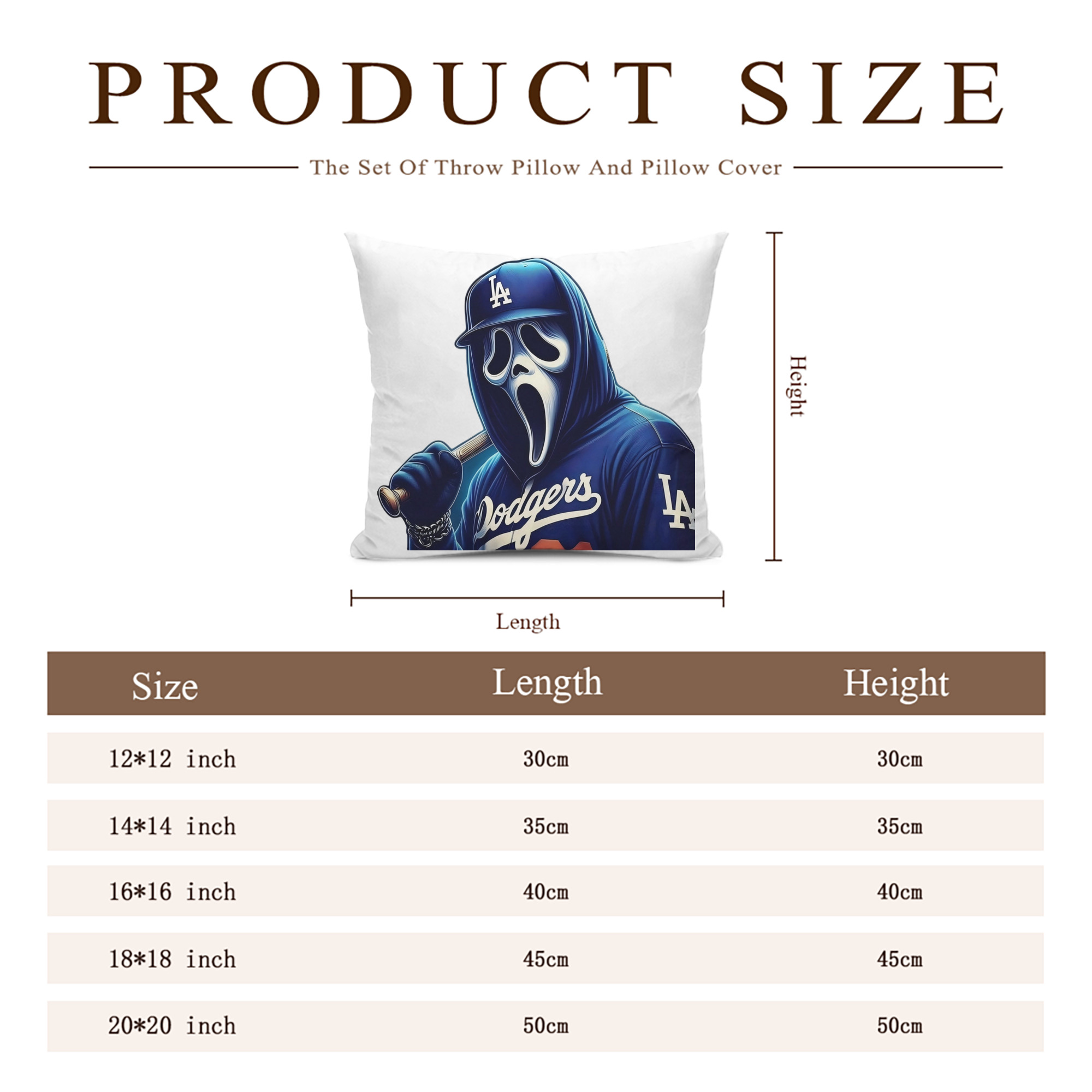  Soft Polyester Pillow Cover With Insert – Double-Sided Design, Invisible Zipper, Durable & Breathable – Easy Care Cushion Set