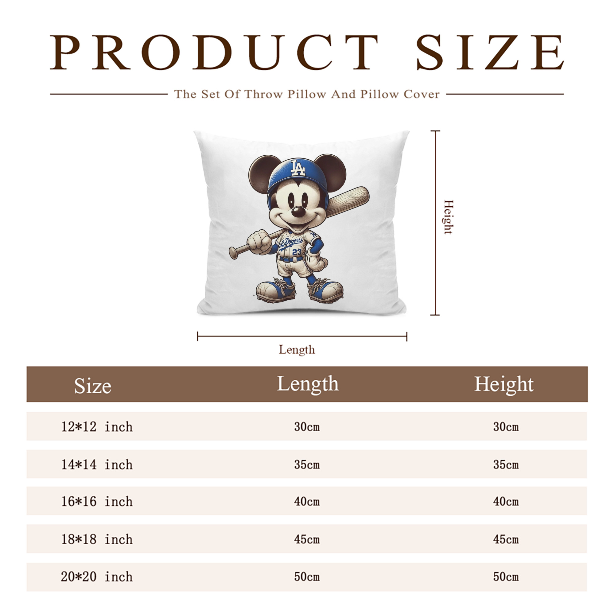  Soft Polyester Pillow Cover With Insert – Double-Sided Design, Invisible Zipper, Durable & Breathable – Easy Care Cushion Set